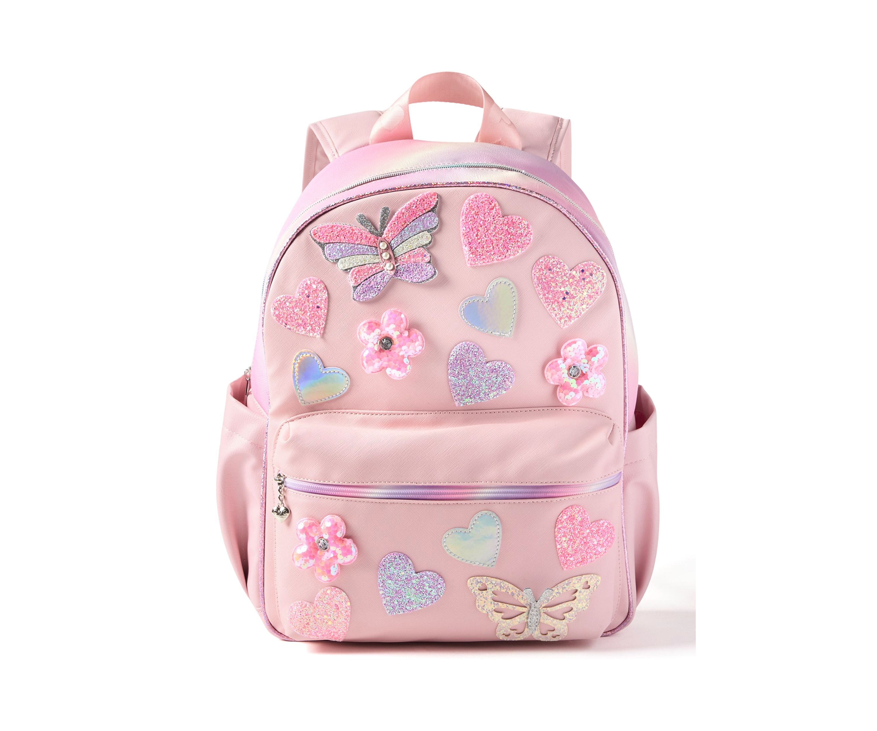 Girls Butterfly Hearts Daisy Large Backpack