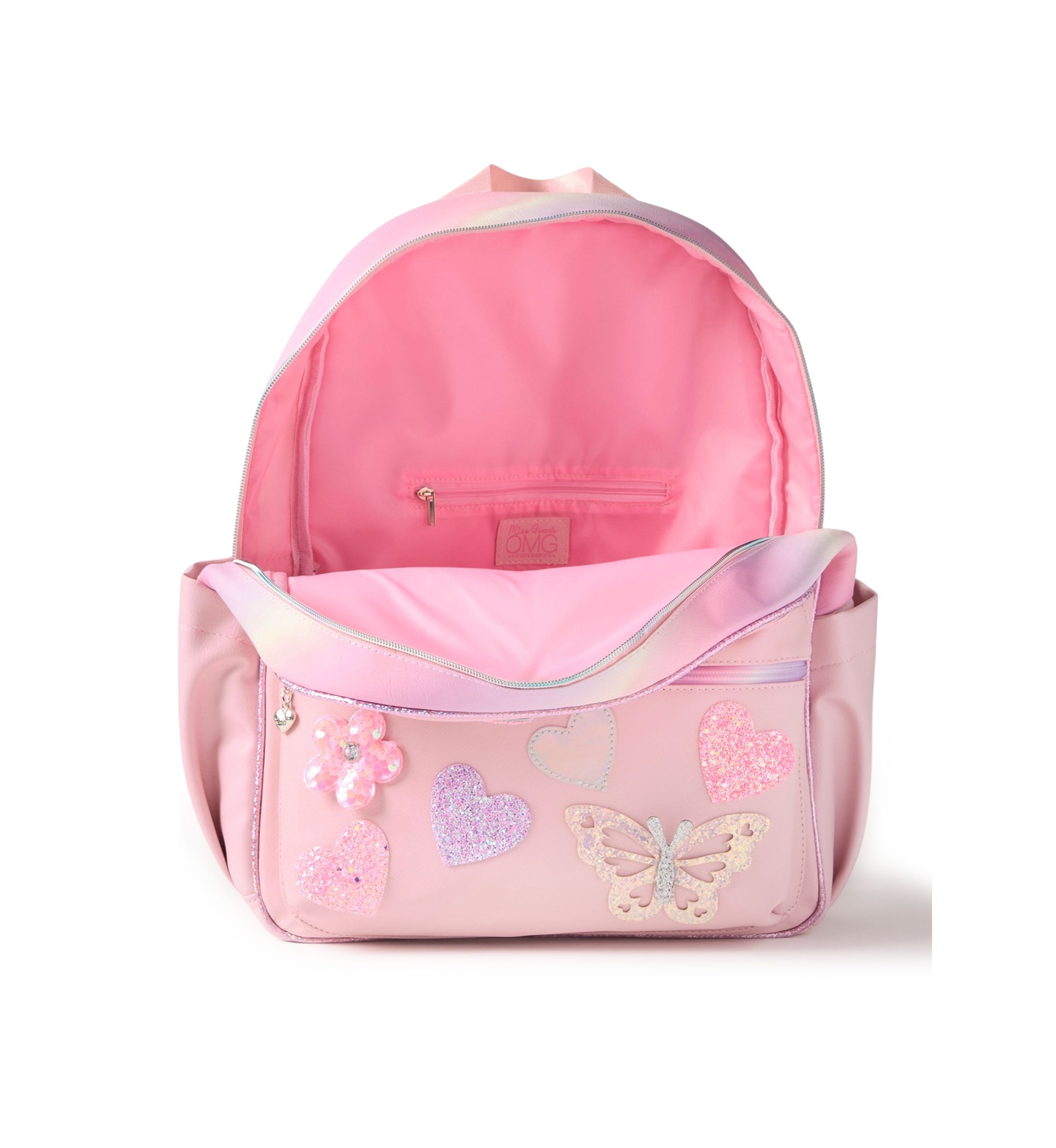 Girls Butterfly Hearts Daisy Large Backpack