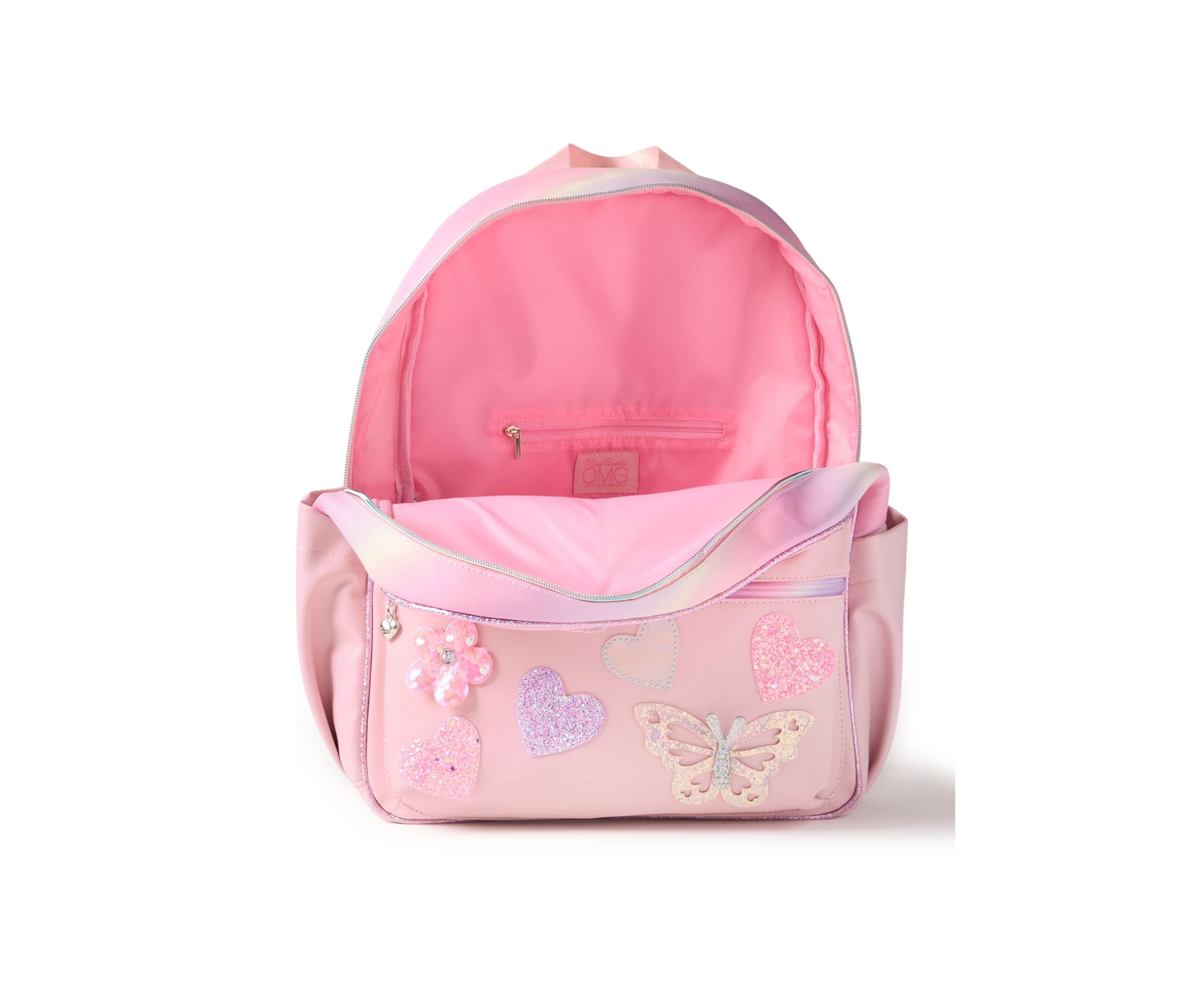 Girls Butterfly Hearts Daisy Large Backpack