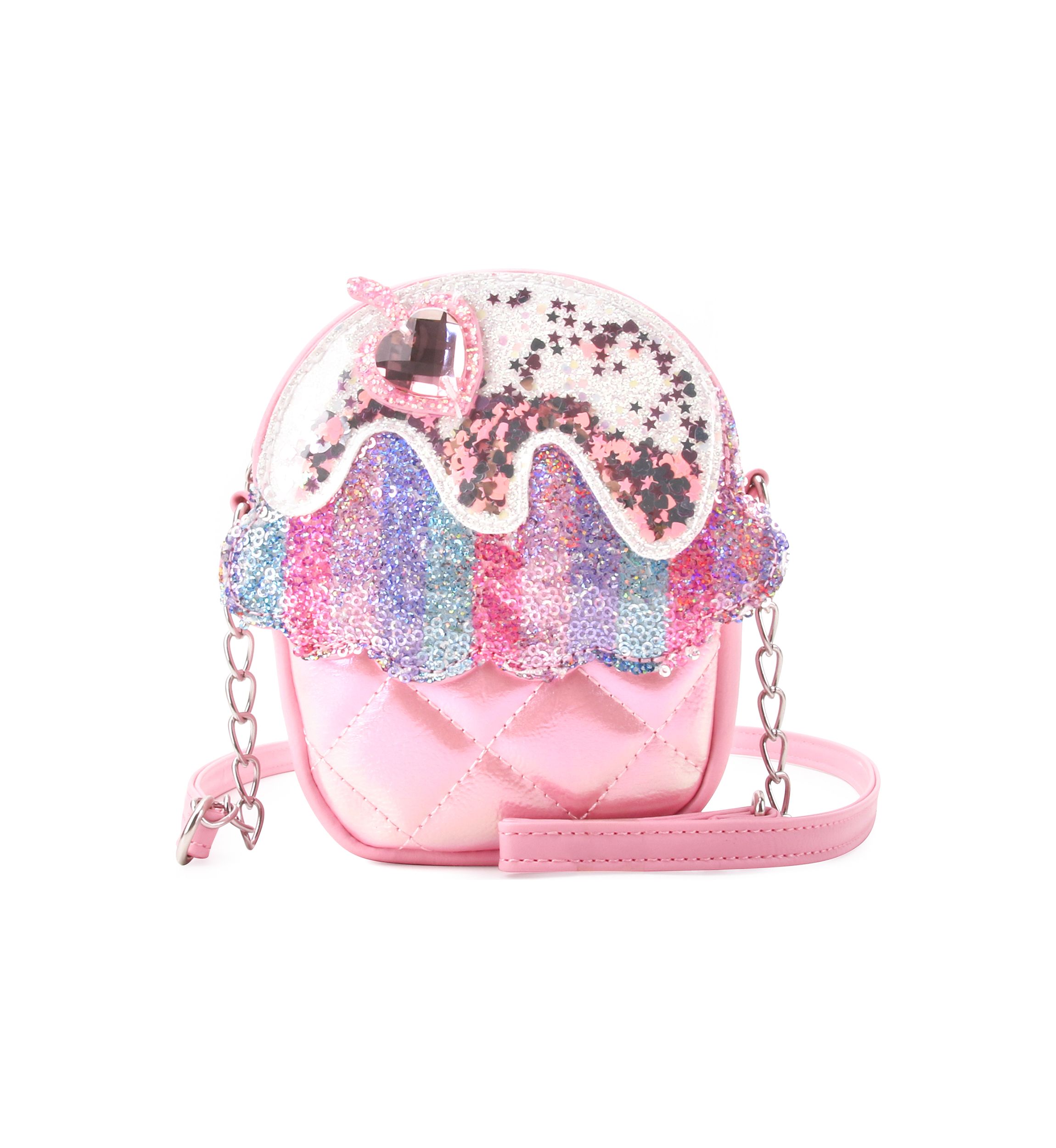 Cupcake Sequin Crossbody Bag