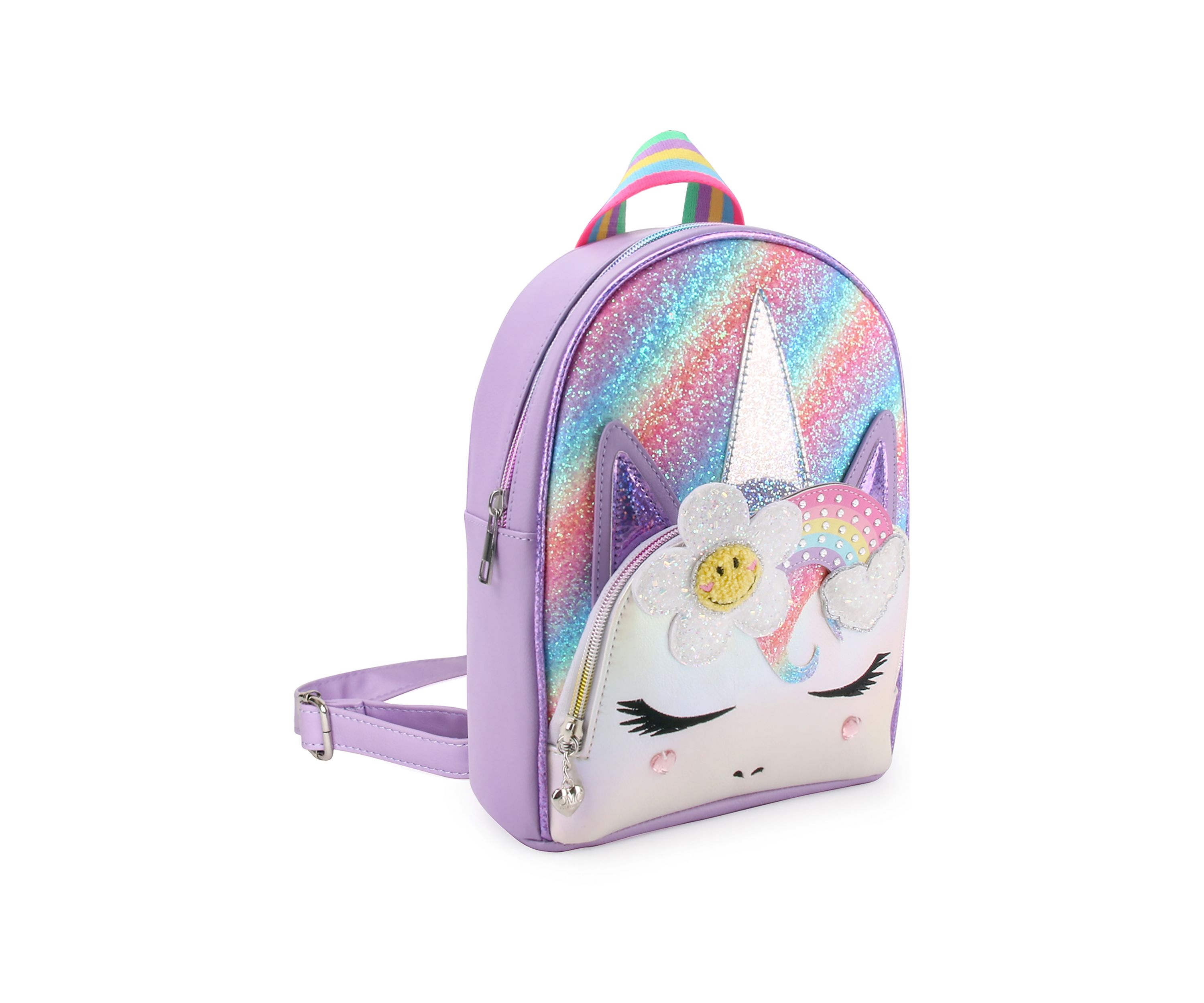 Girls Gwen Daisy Rainbow Heart Crown Mini Backback
