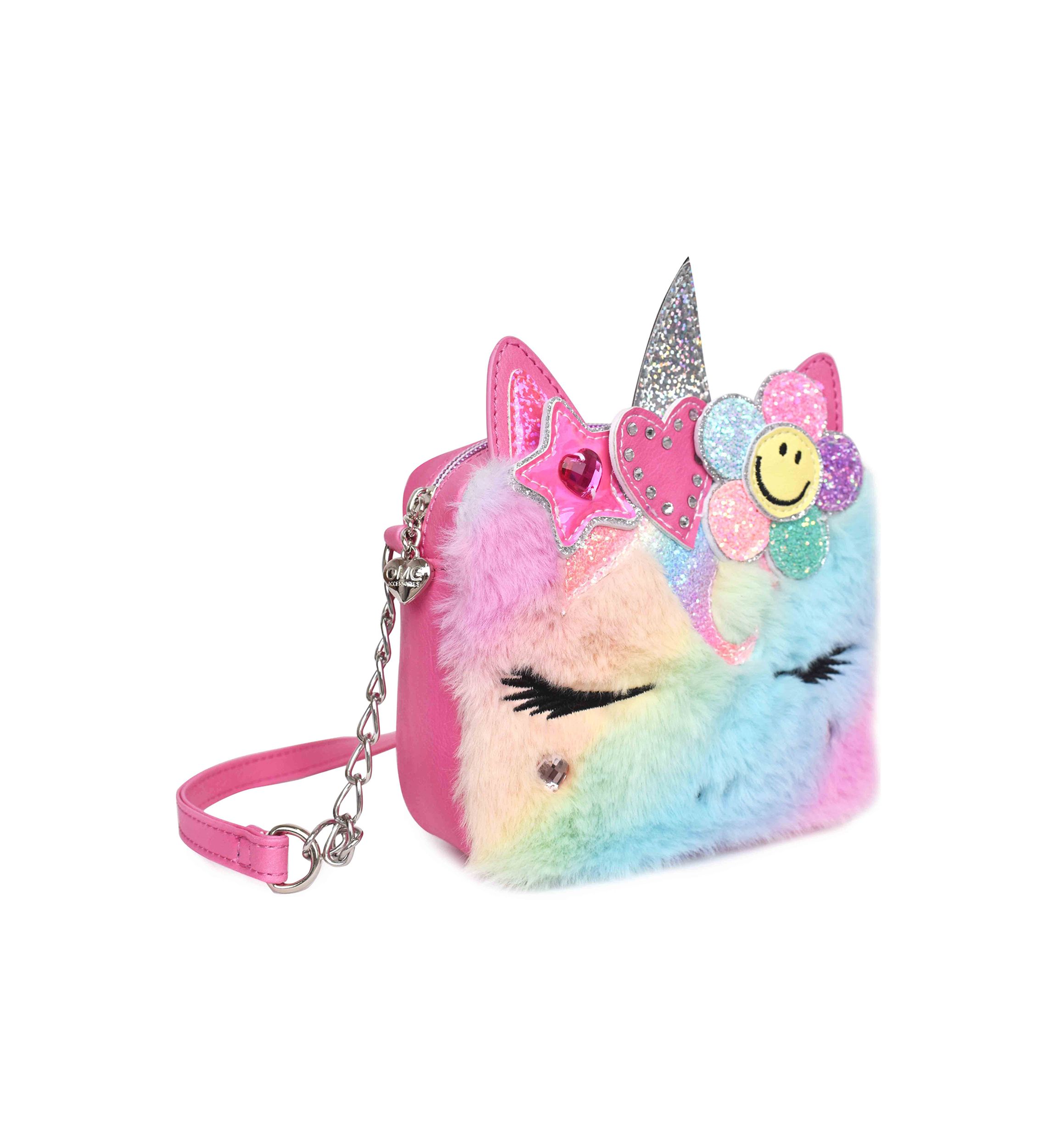 Gwen Star Heart Daisy Crown Faux Fur Crossbody