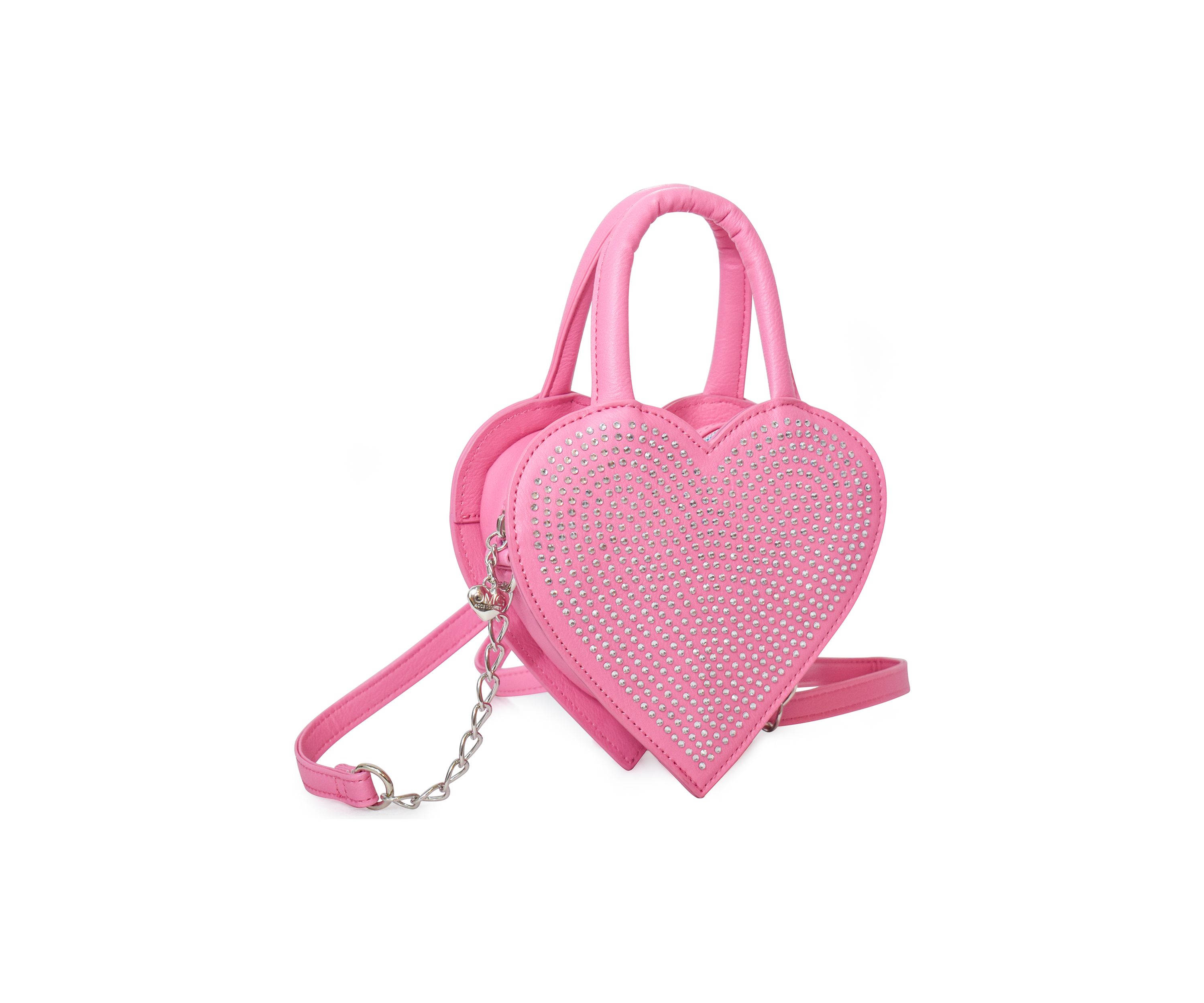 Girls Heart Rhinestones Crossbody