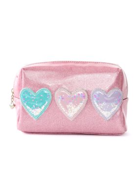 Miss Gwen Girls Heart Pouch, Pink