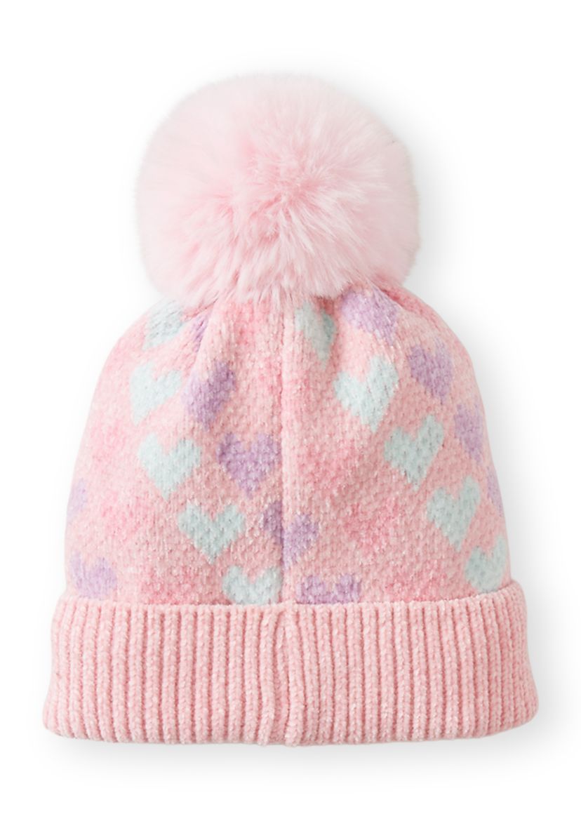 Girls 4-6x Heart Hat and Gloves Set