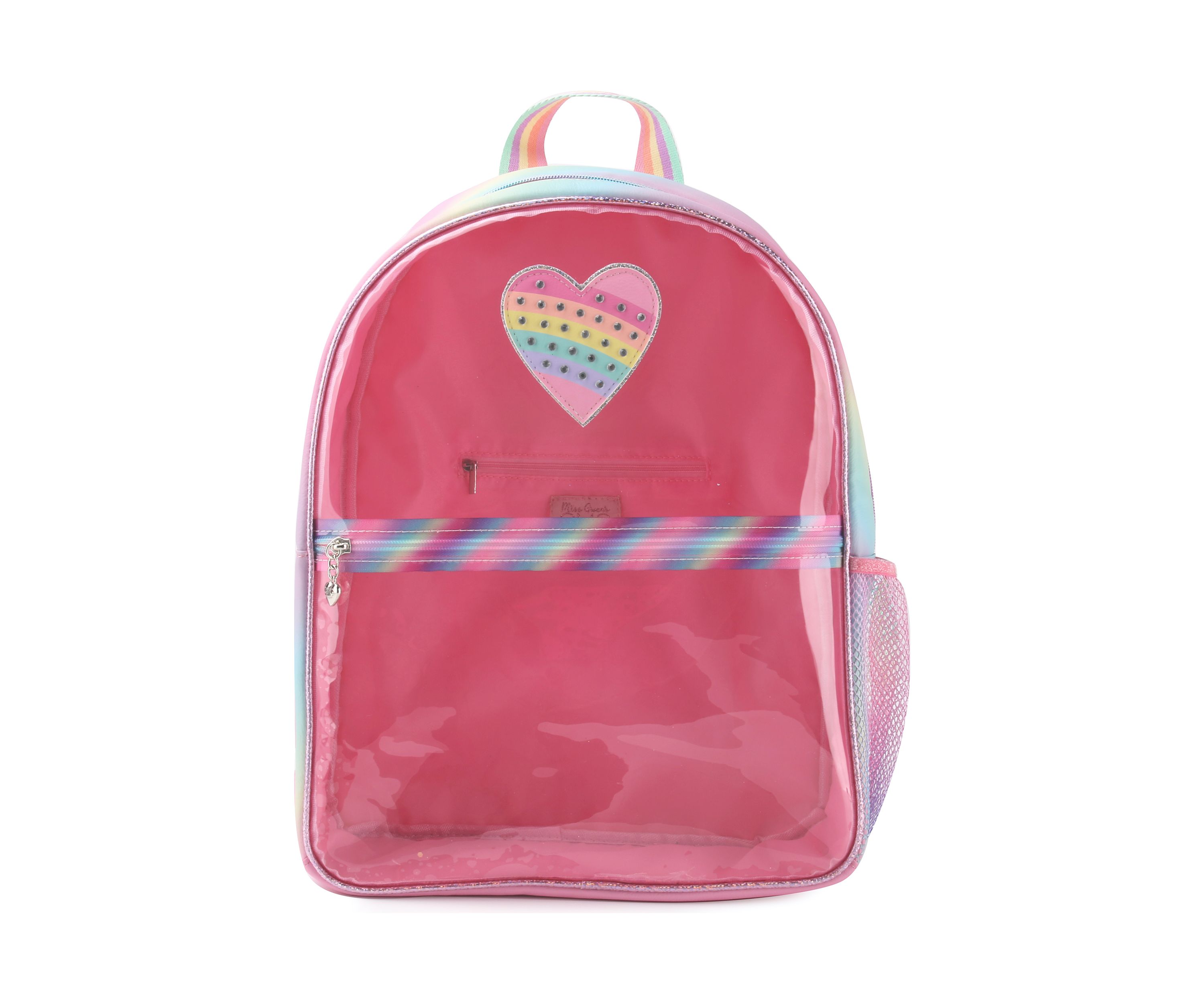 Girls Heart Clear Backpack