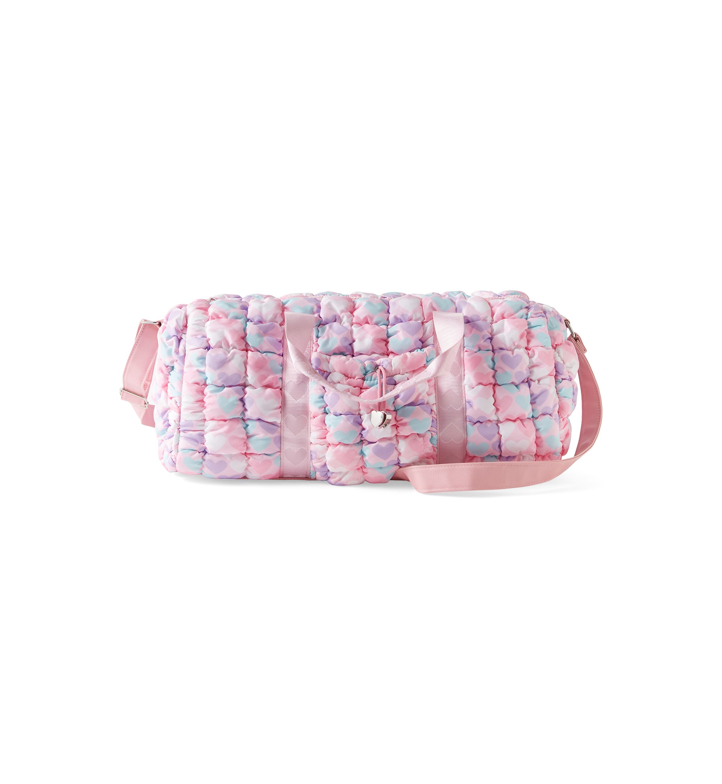 Heart Print Scrunch Duffle