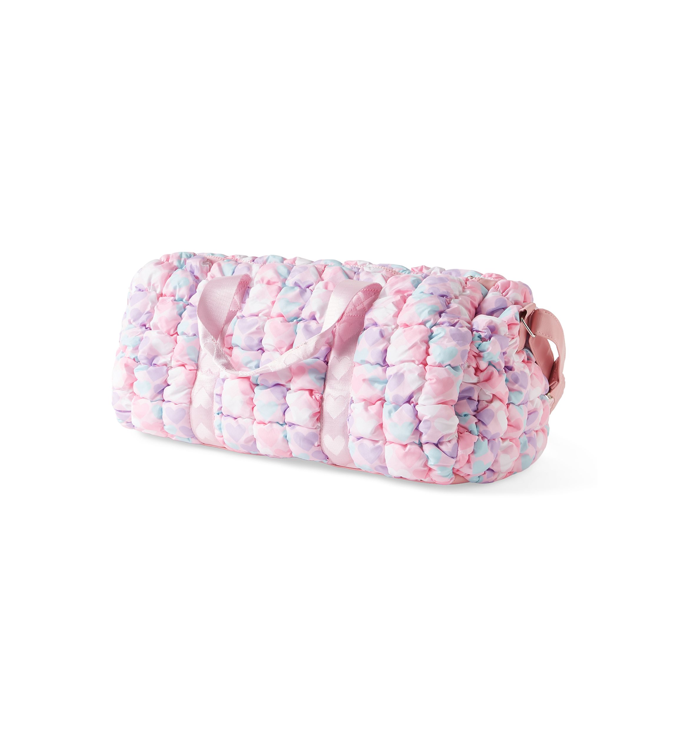 Heart Print Scrunch Duffle