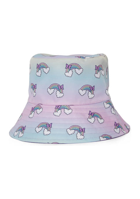 OMG Accessories Girls Rainbow Bucket Hat
