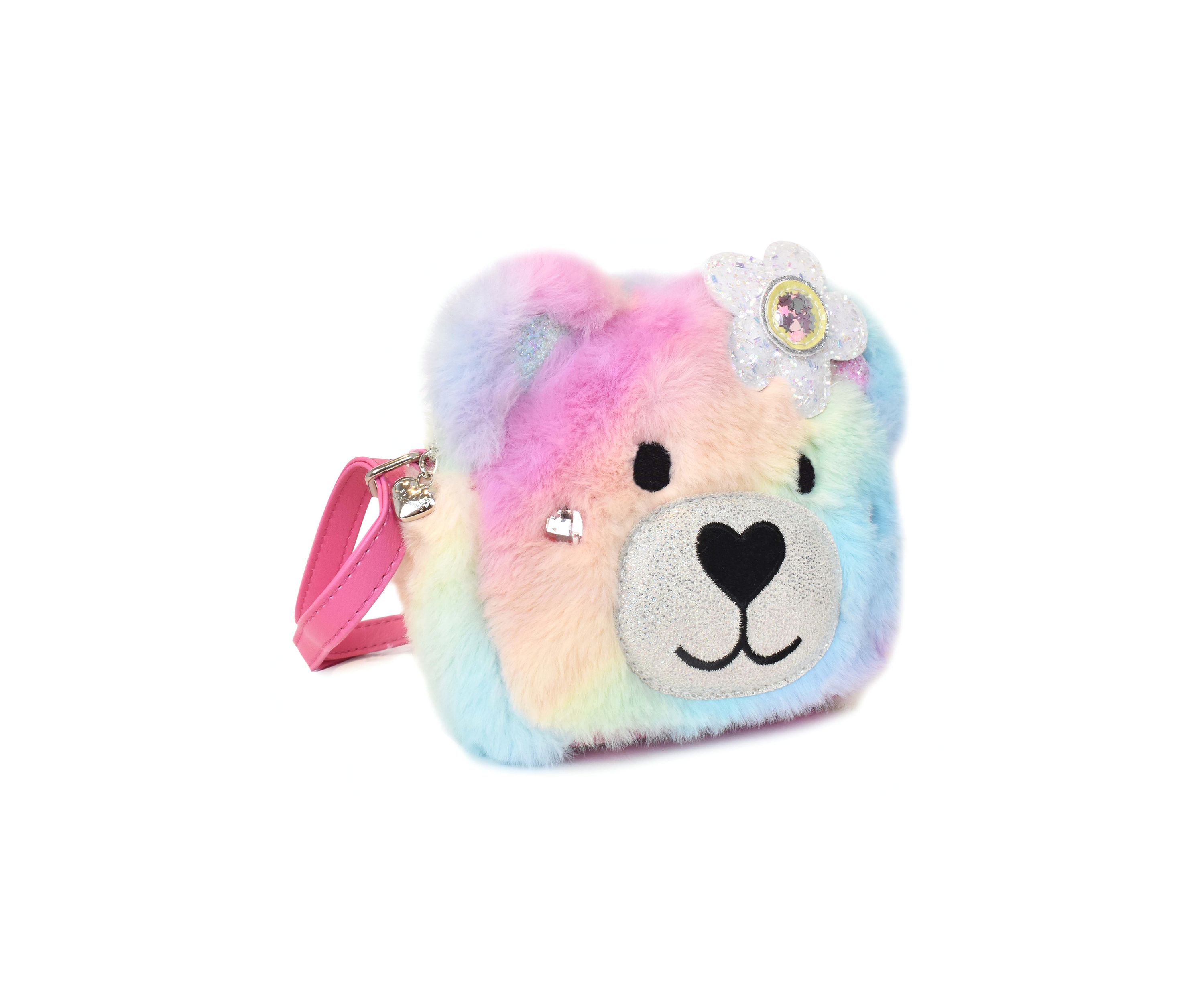 Teddy Daisy Ombré Faux Fur Rounded Crossbody Bag