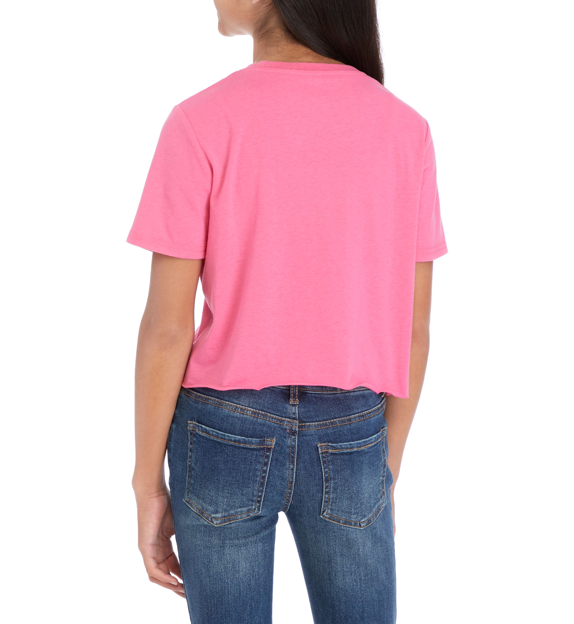 Girls 7-16 Short Sleeve Breast Cancer Awareness Graphic T-Shirt
