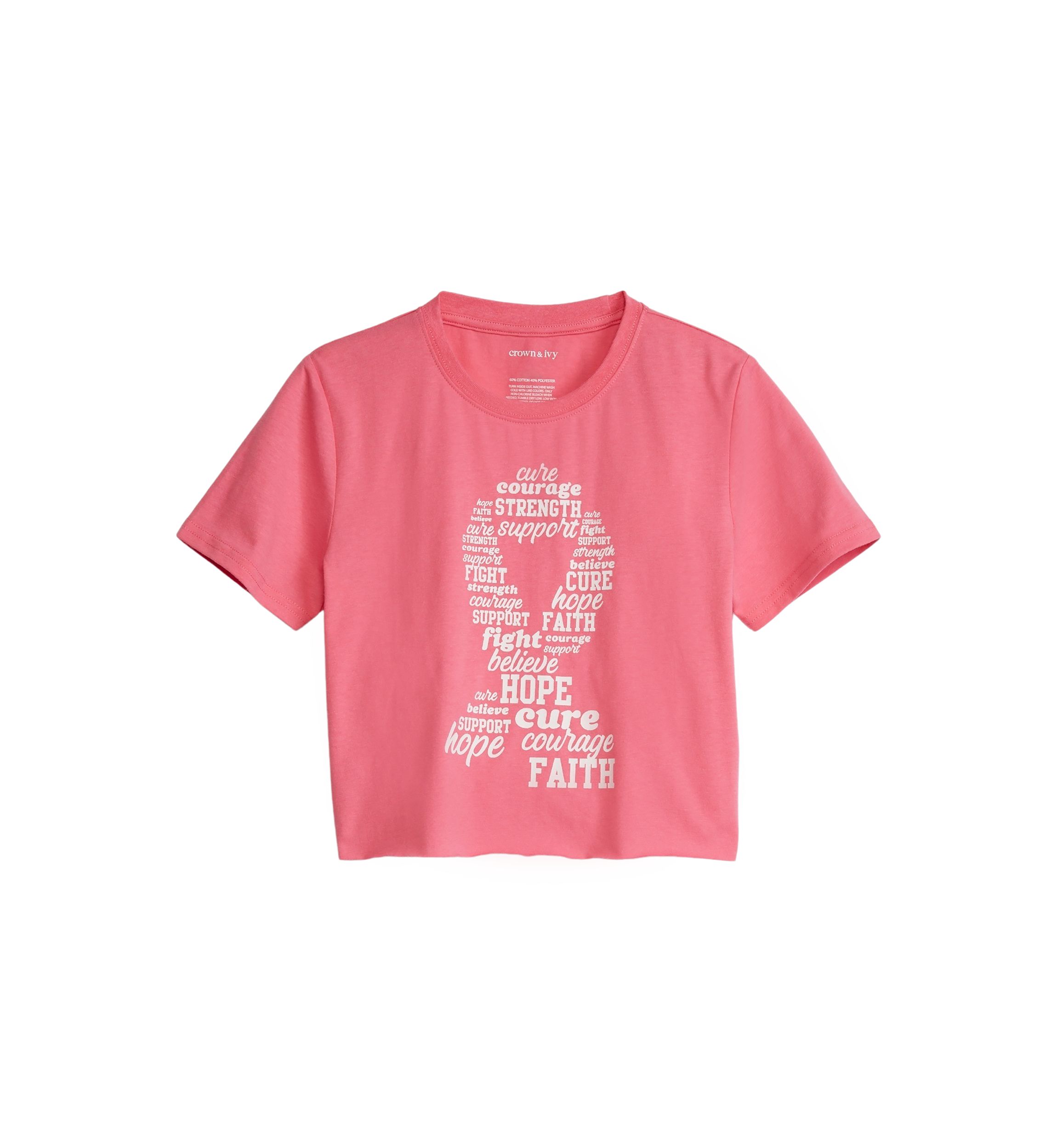 Girls 4-6x Breast Cancer Awareness Graphic T-Shirt