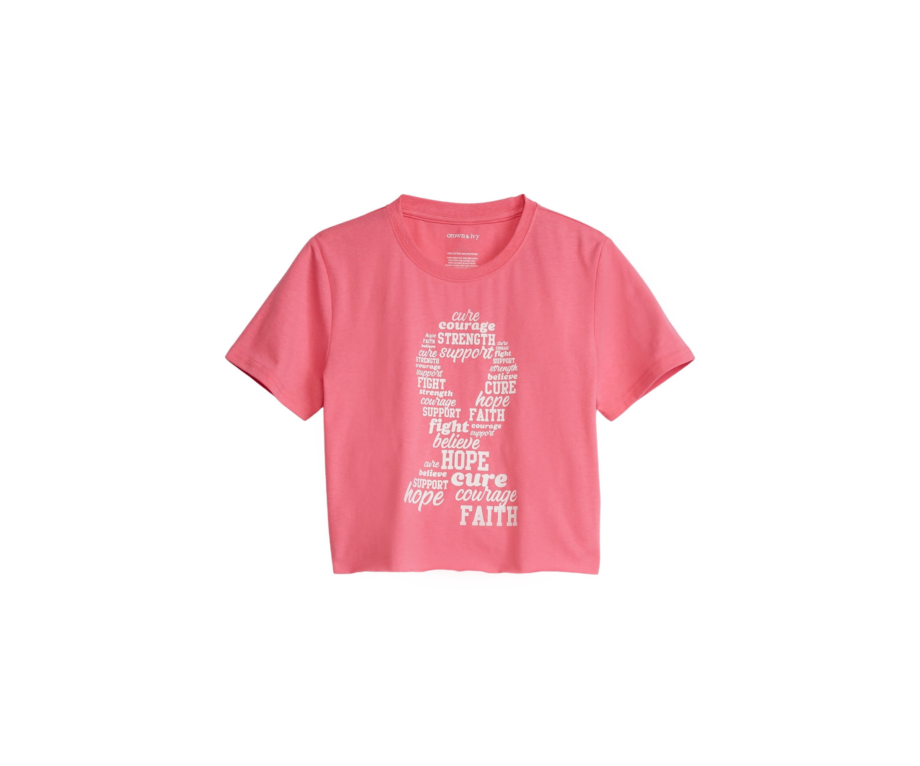 Girls 4-6x Breast Cancer Awareness Graphic T-Shirt