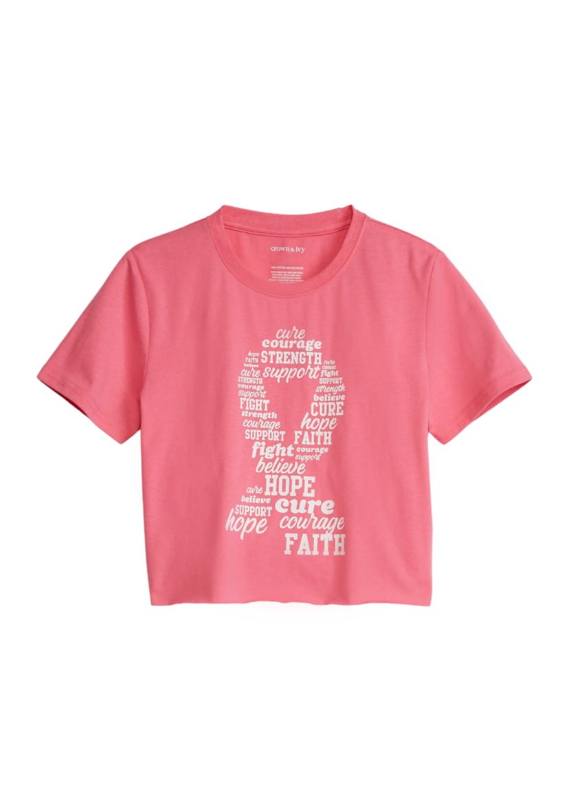 Girls 4-6x Breast Cancer Awareness Graphic T-Shirt