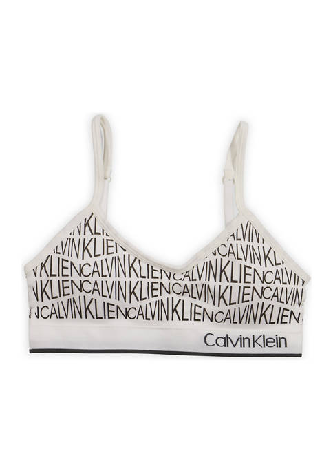 Calvin Klein Girls 7-16 Ruched Cropped Bra