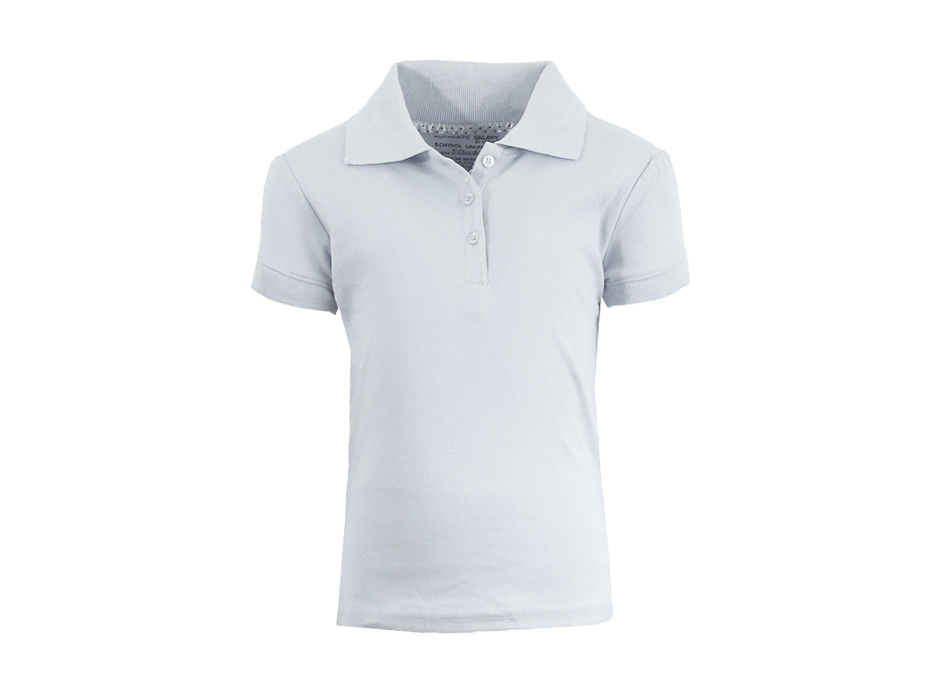 Galaxy By Harvic Girls Short Sleeve Stretch Pique Polo Shirt (Sizes, S-2XL)