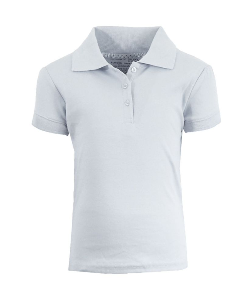 Galaxy By Harvic Girls Short Sleeve Stretch Pique Polo Shirt (Sizes, S-2XL)