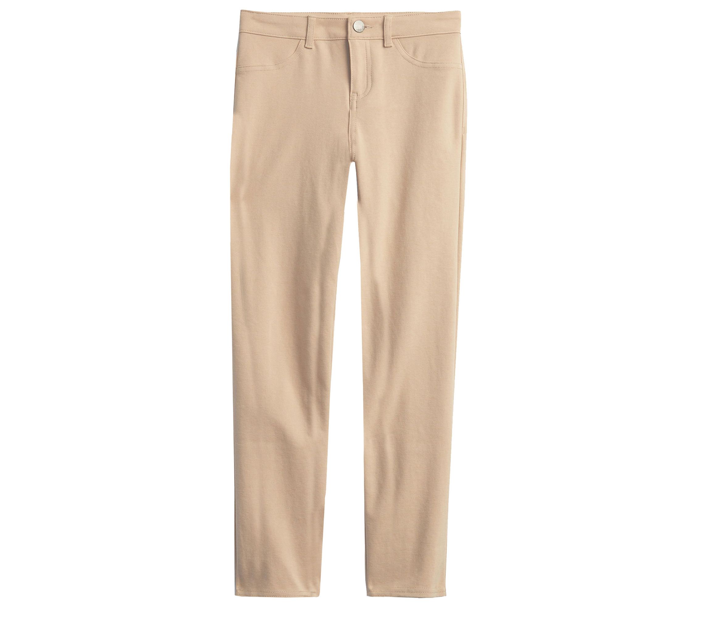 Girls Super Stretchy Slim Fit Ponte Pants