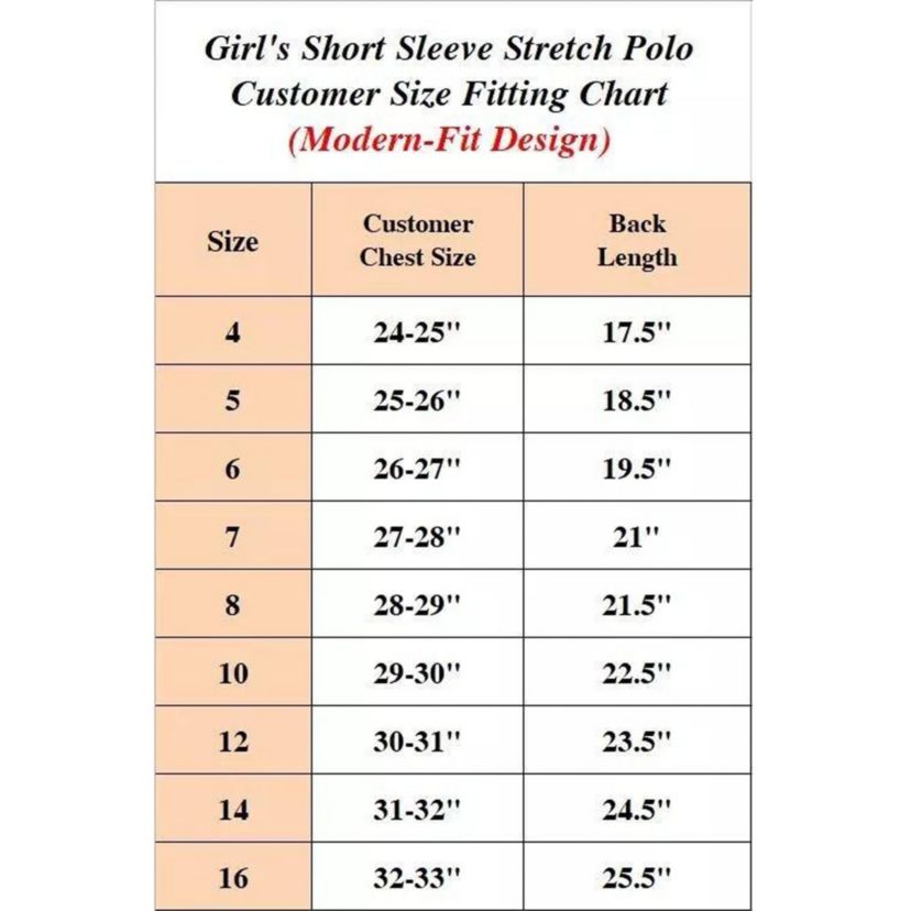 Girls 3-Button Short Sleeve Stretch Pique Polo Shirts School Uniform -3 Pack