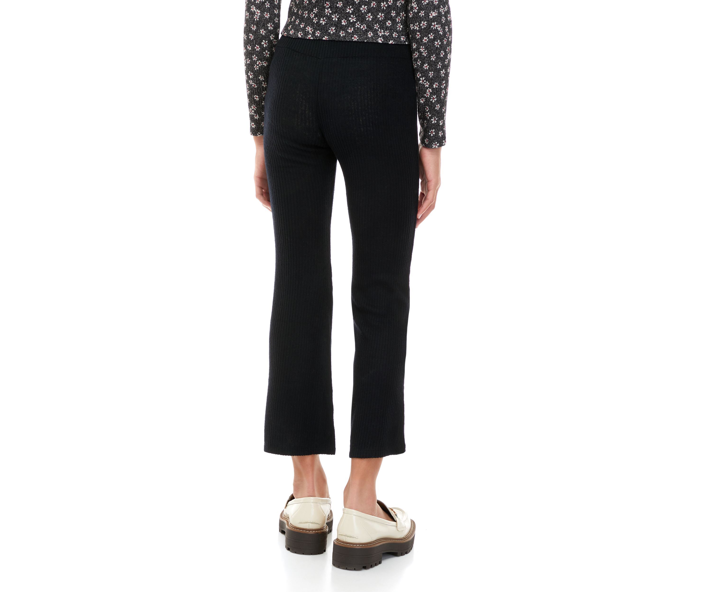 Girls 7-16 Ribbed Pull on Hacci Flare Pants