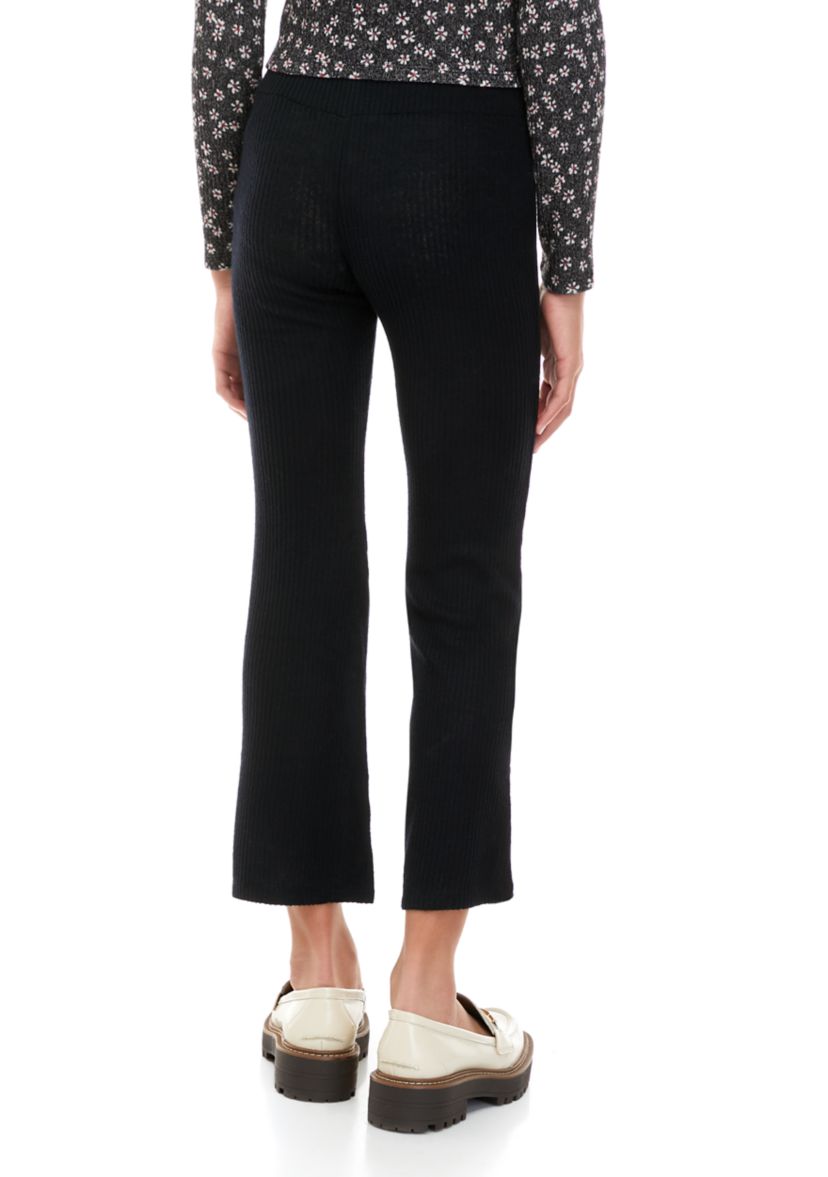 Girls 7-16 Ribbed Pull on Hacci Flare Pants