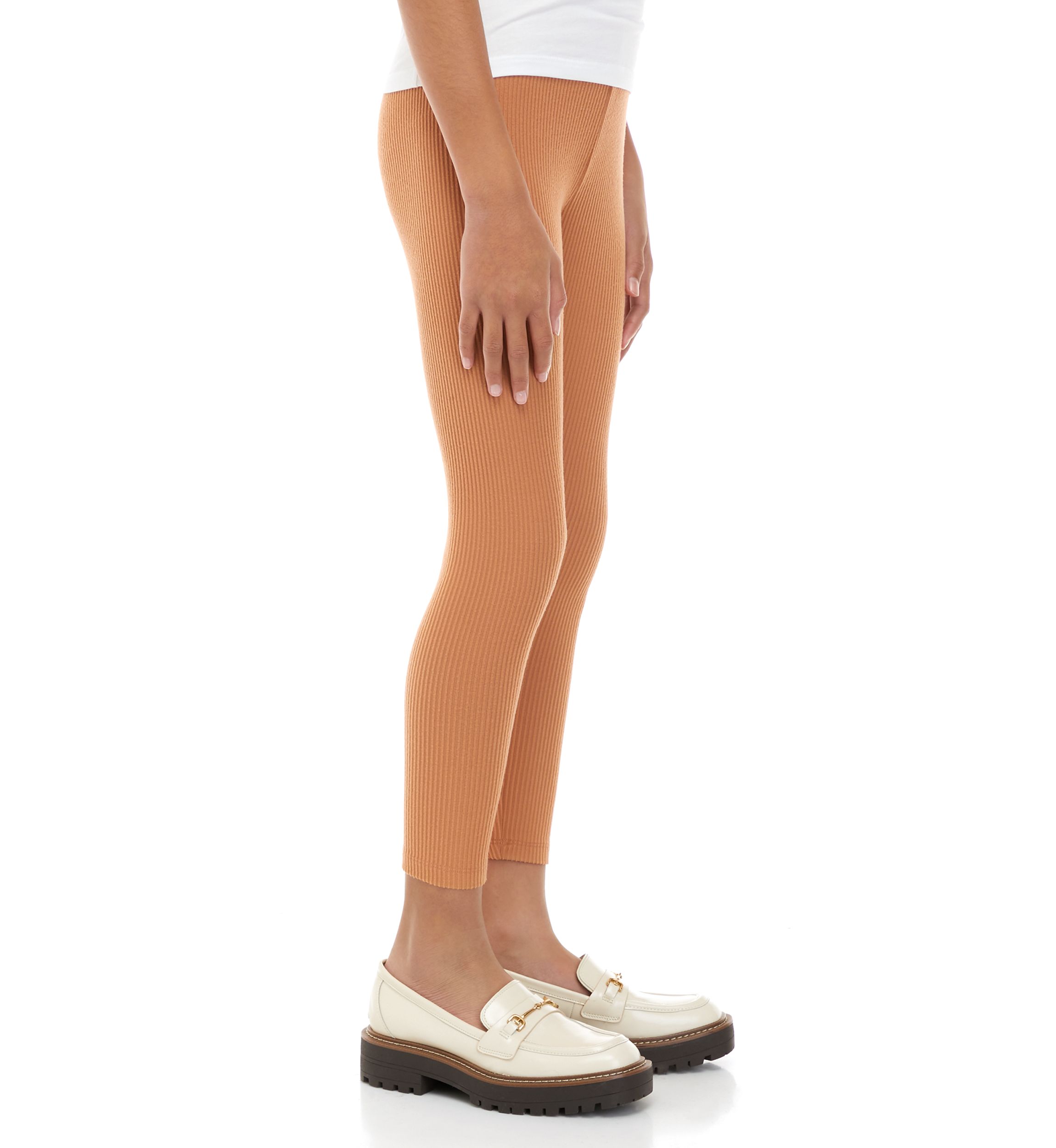 Girls 7-16 Pull On Ribbed Leggings