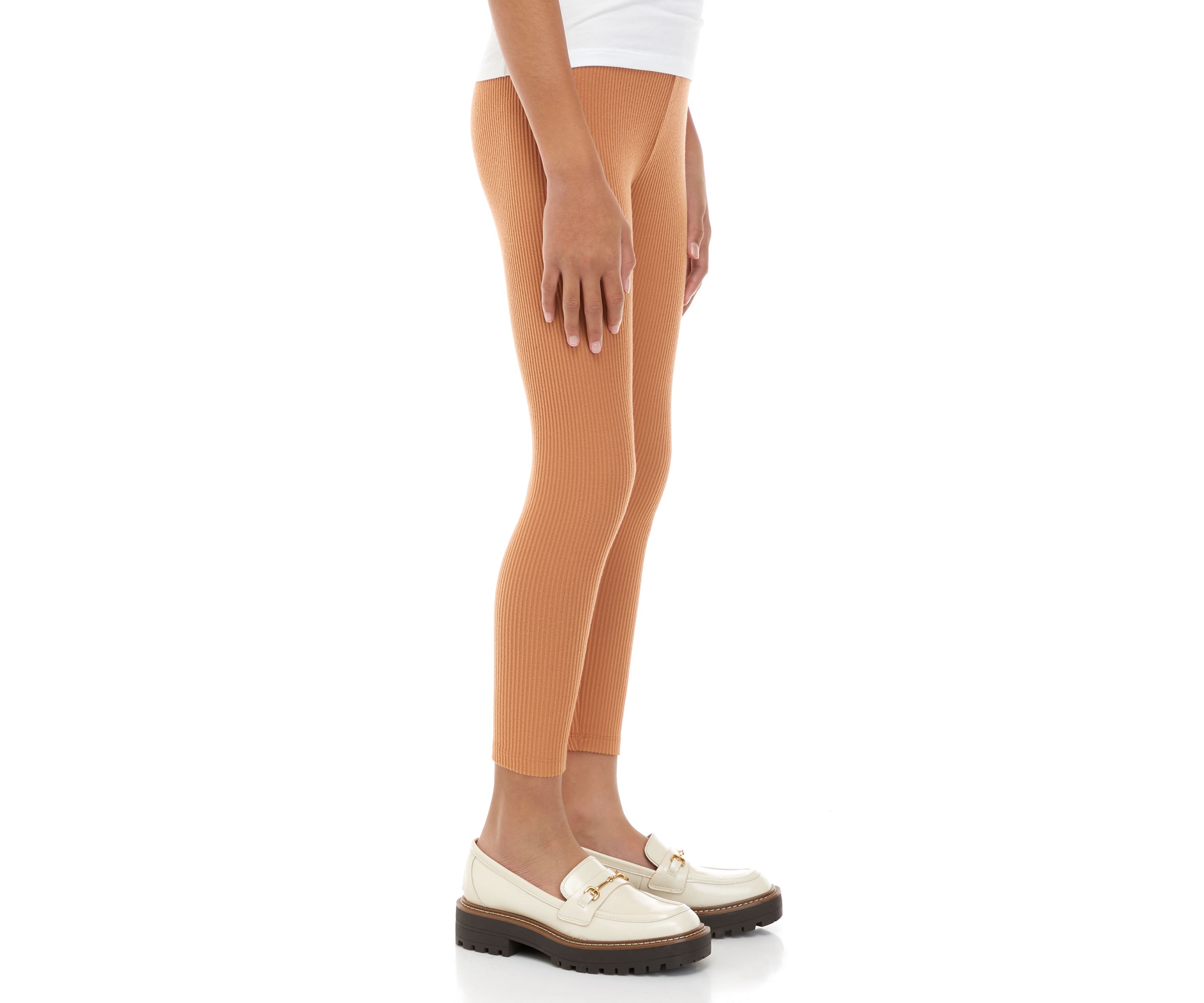 Girls 7-16 Pull On Ribbed Leggings
