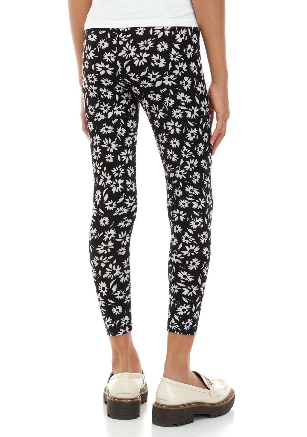 Girls 7-16 Pull On Ribbed Leggings