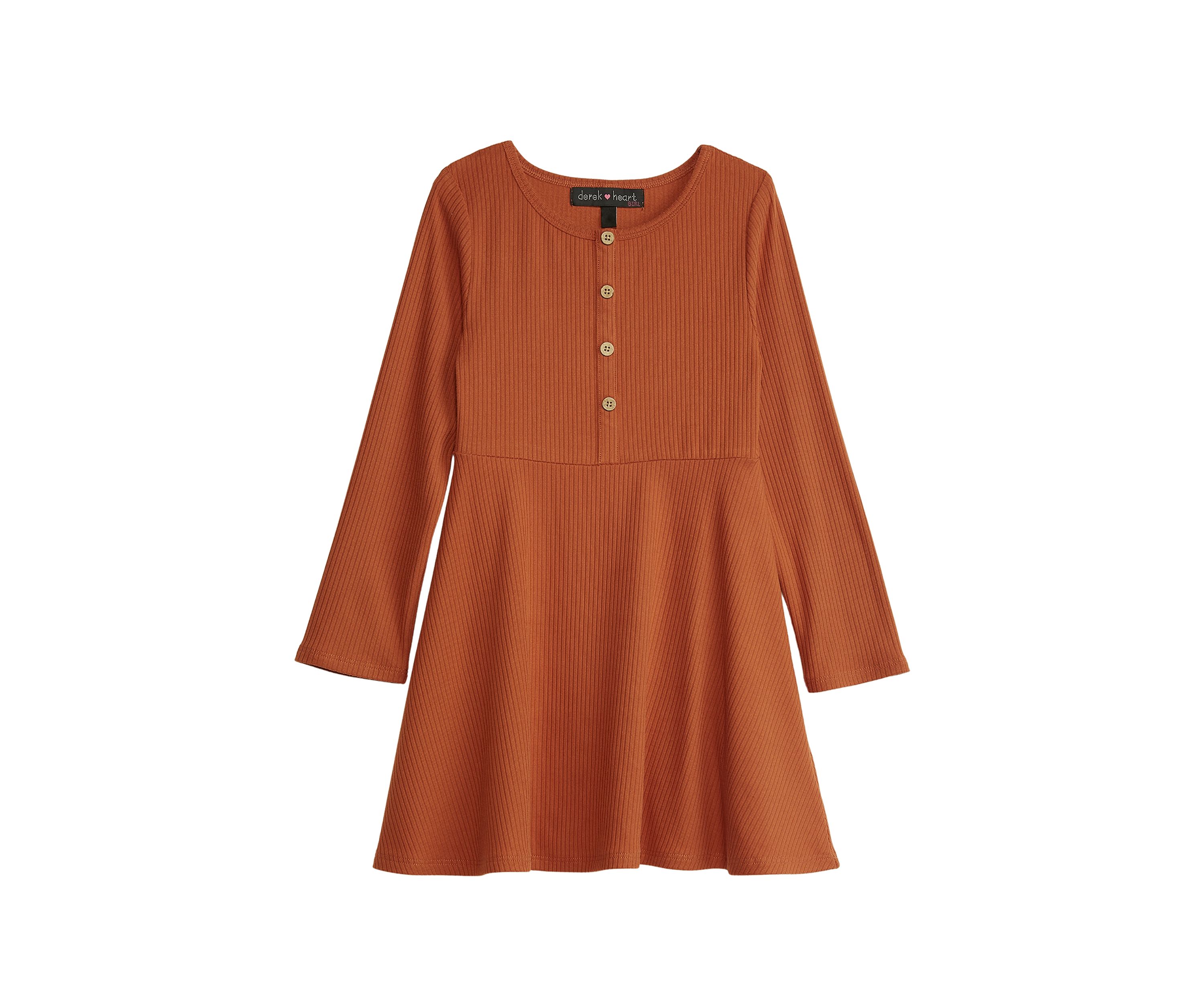 Girls 4-6x Ribbed Skater Dress