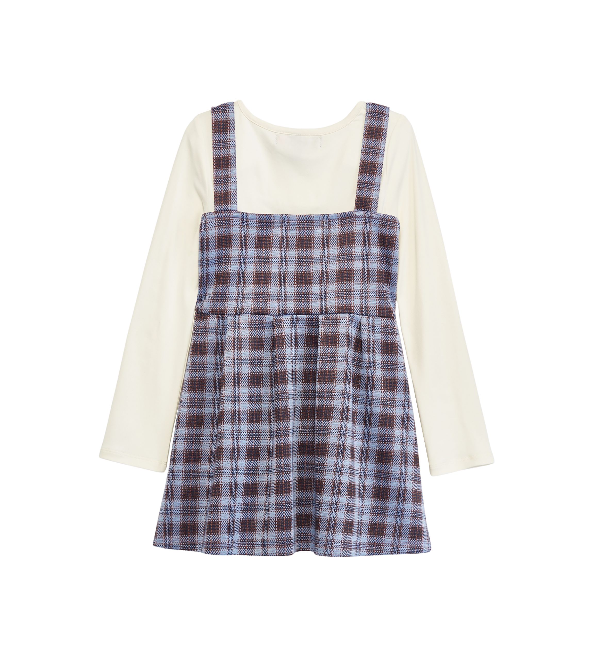 Girls 4-6x Long Sleeve Plaid Jumper Dress