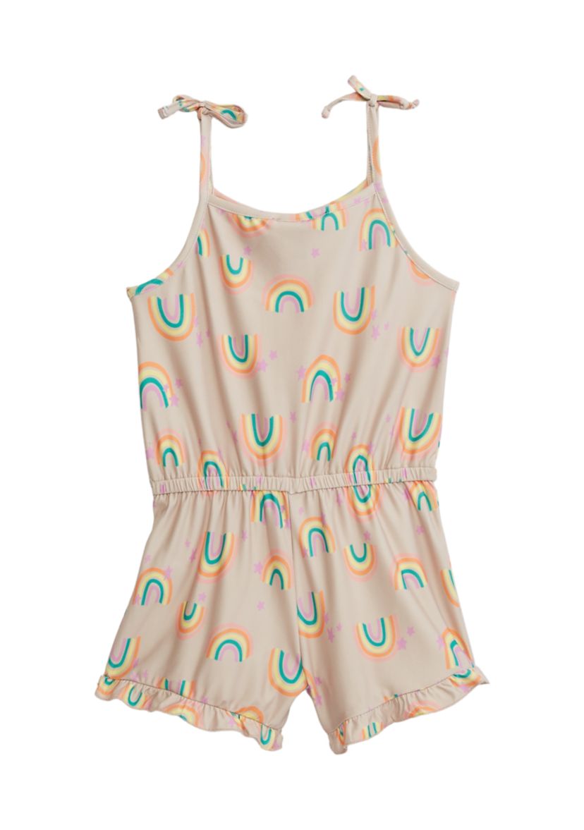 Girls 4-6x Button Front Romper