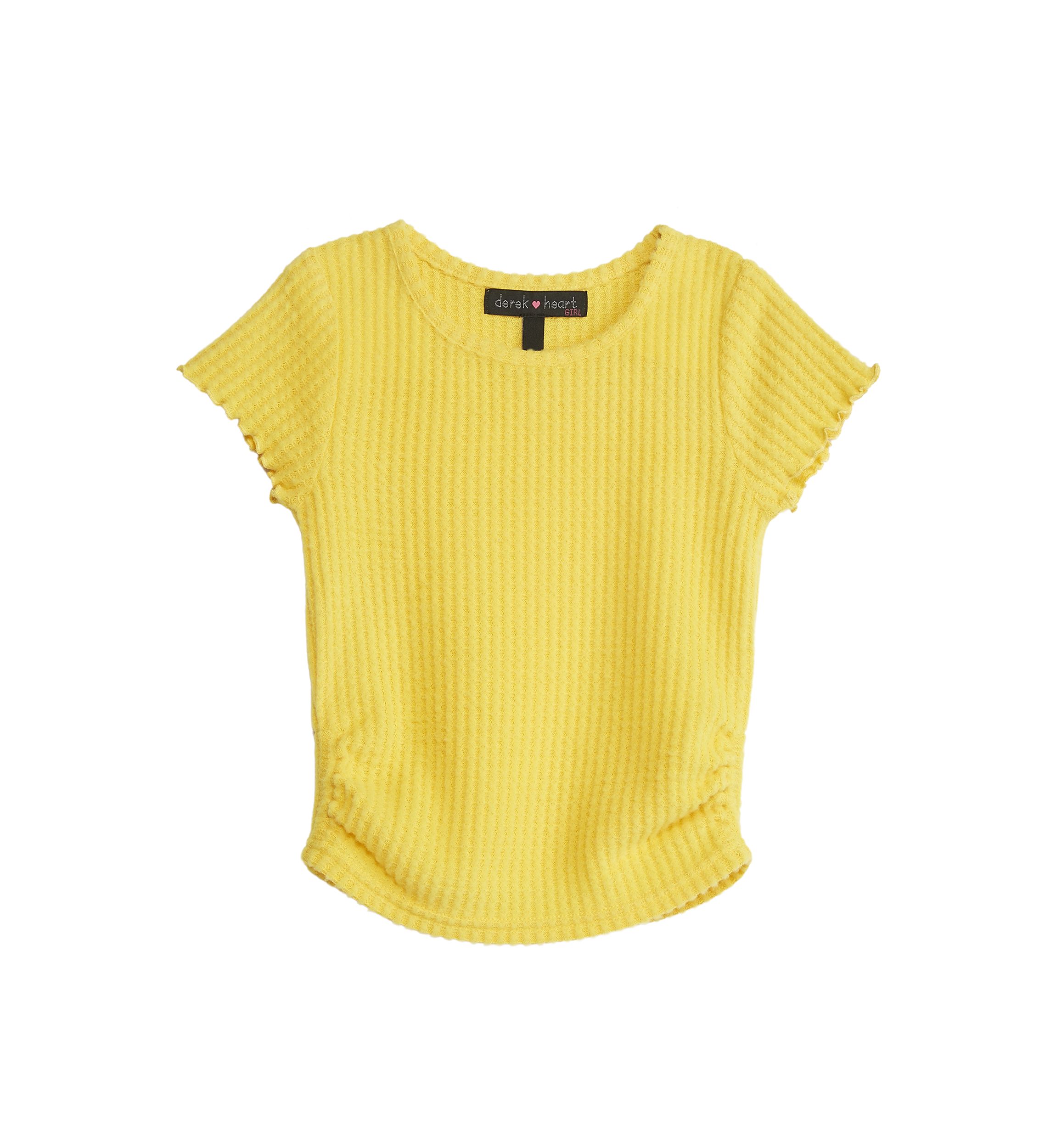 Girls 4-6x Short Sleeve Waffle T-Shirt