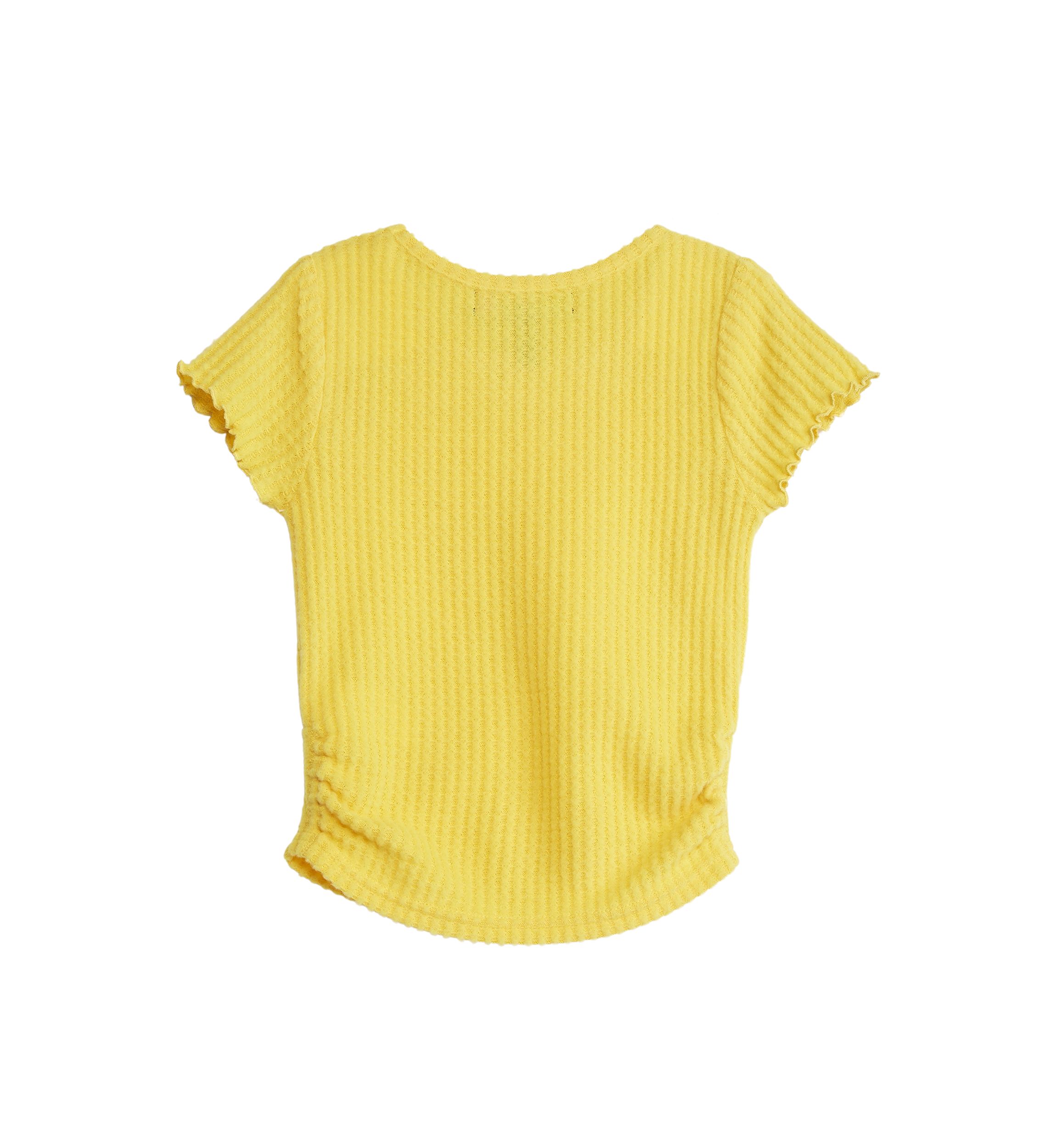 Girls 4-6x Short Sleeve Waffle T-Shirt