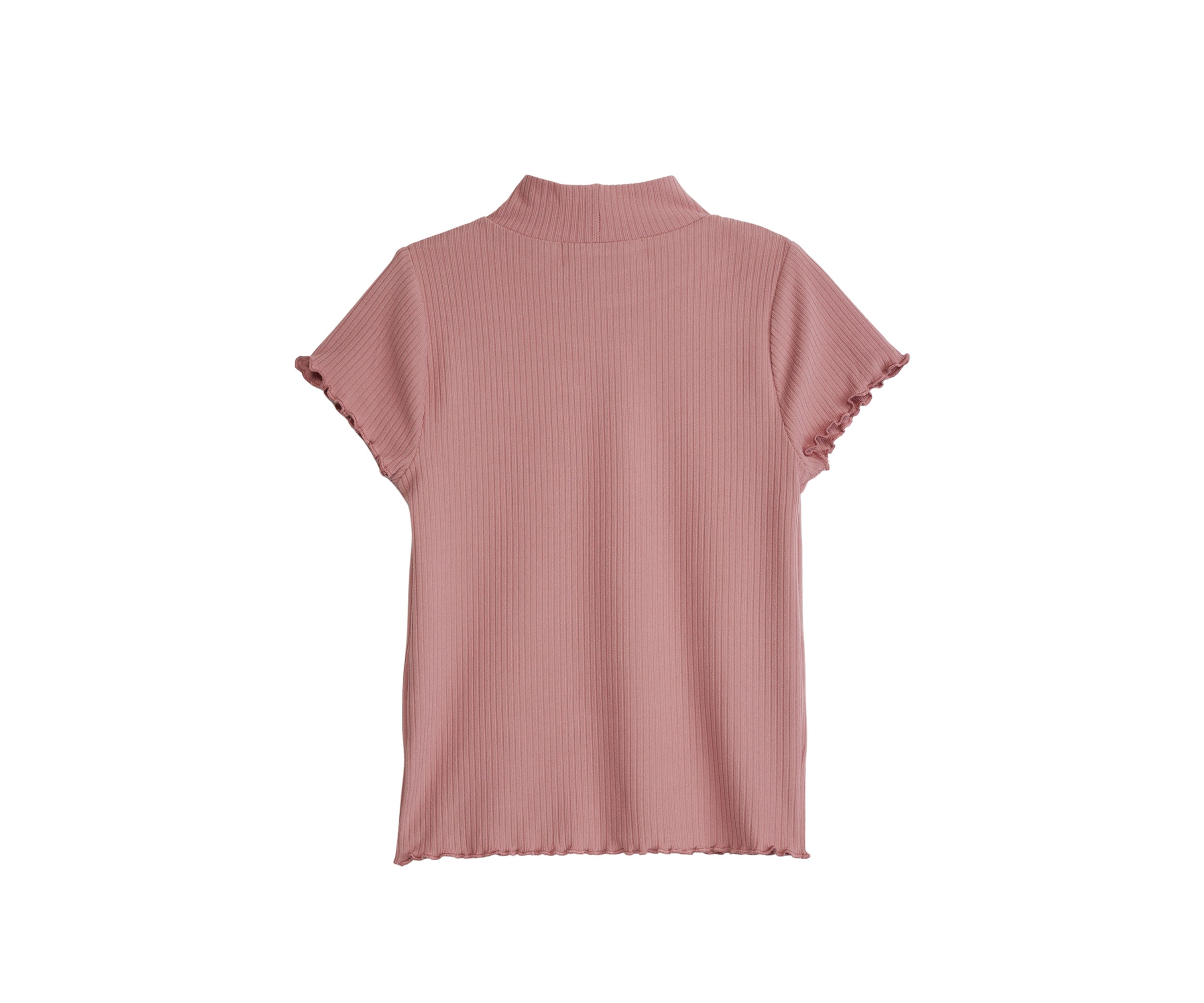 Girls 4-6x Knit Ribbed T-Shirt