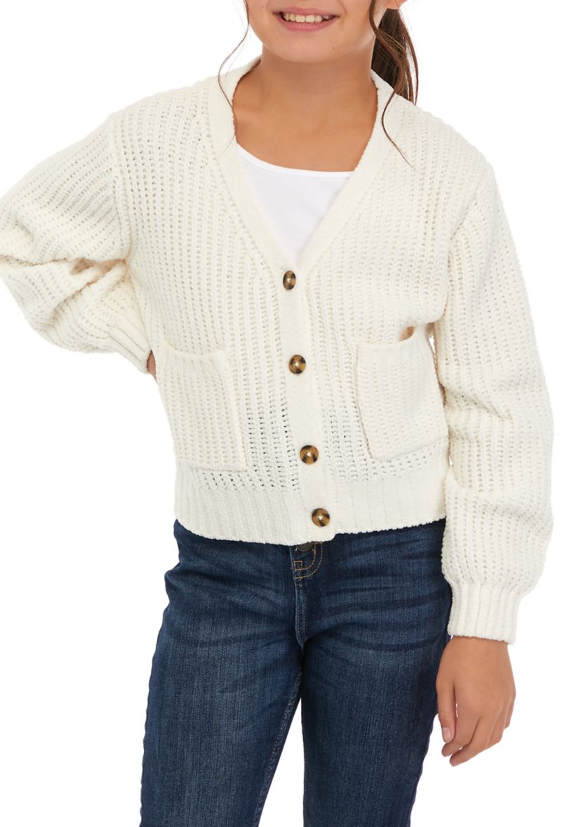 Girls 7-16 Oversized Cardigan