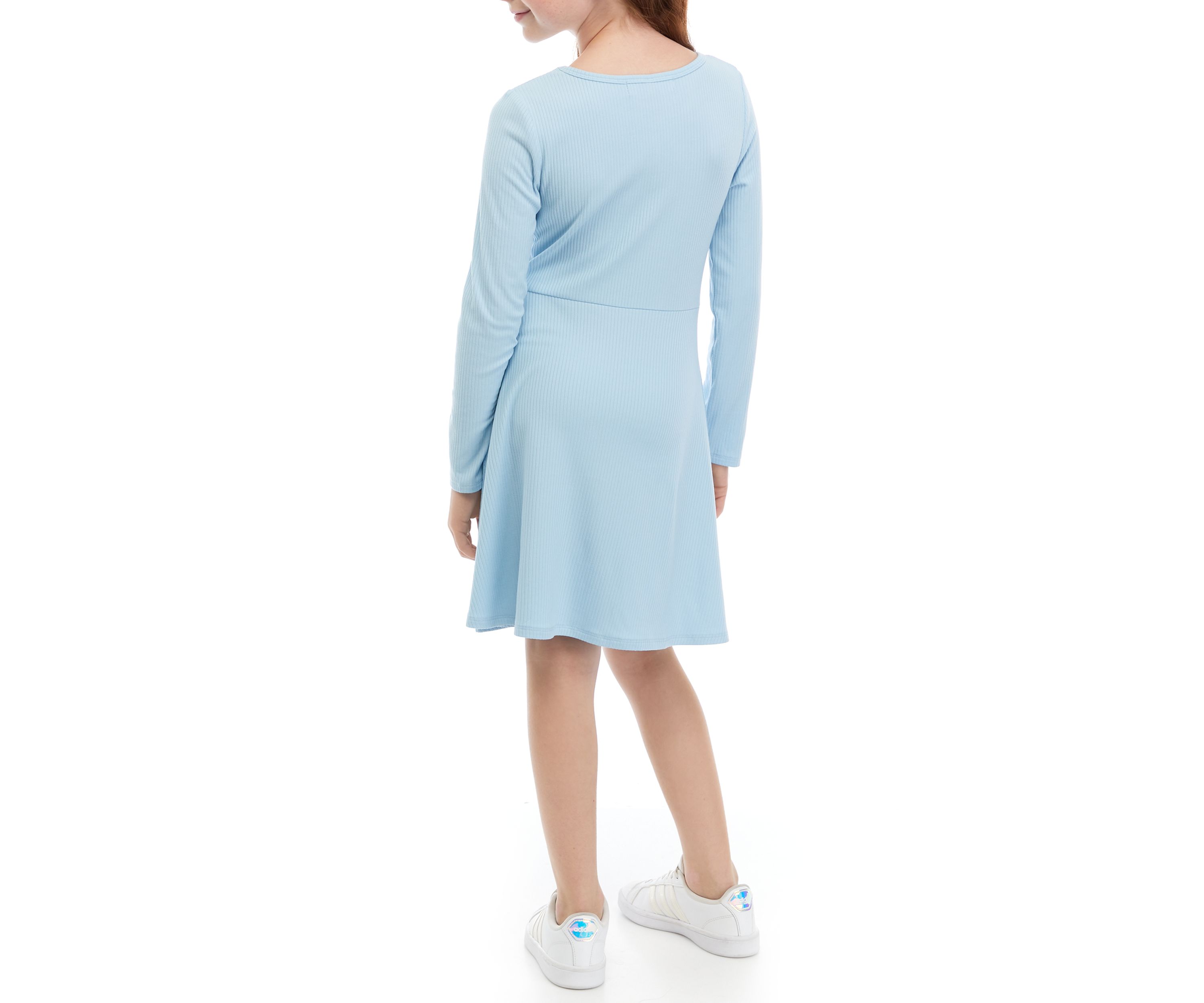 Girls 7-16 Ribbed Skater Dress