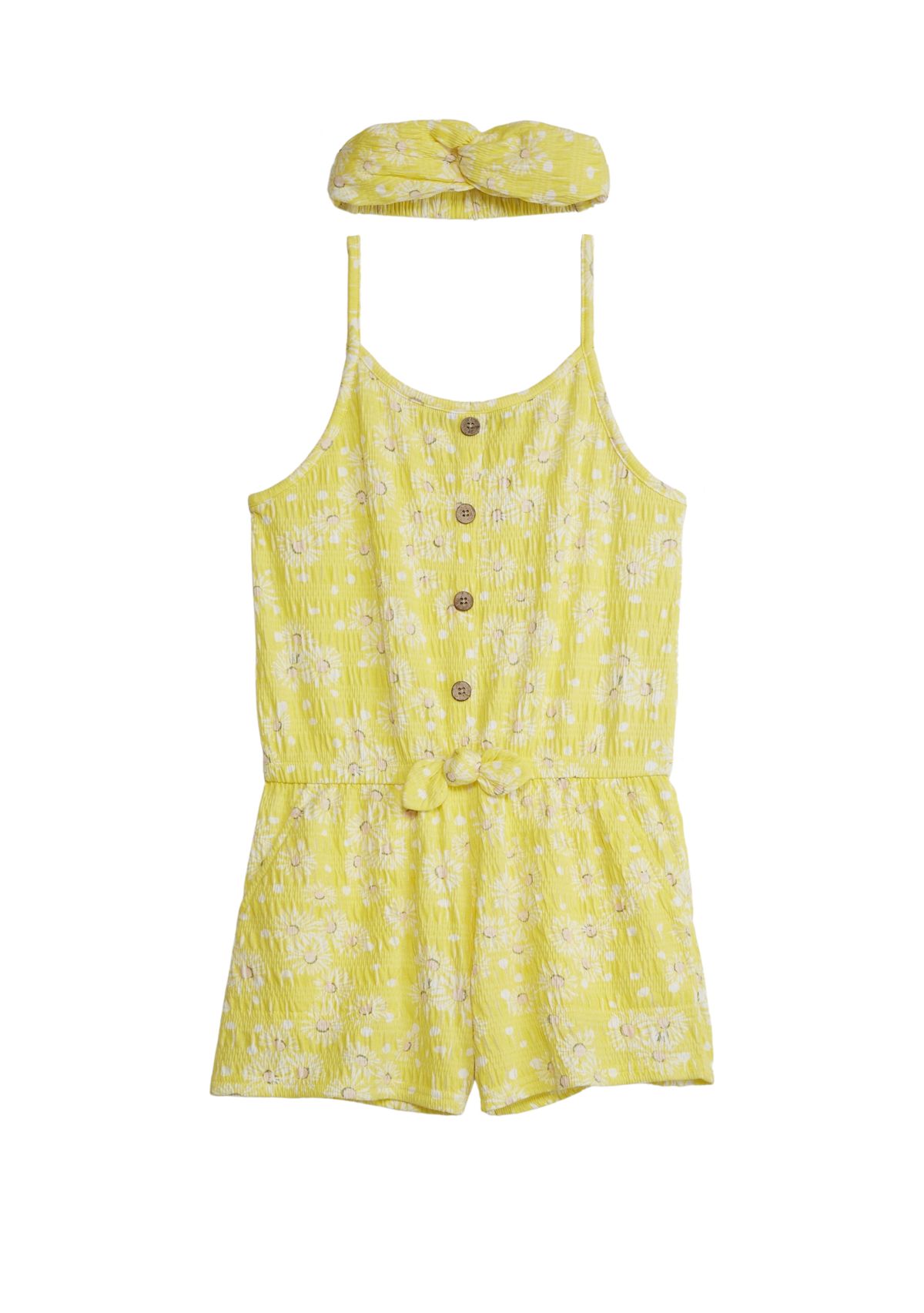 Girls 7-16 Knit Utility Romper 