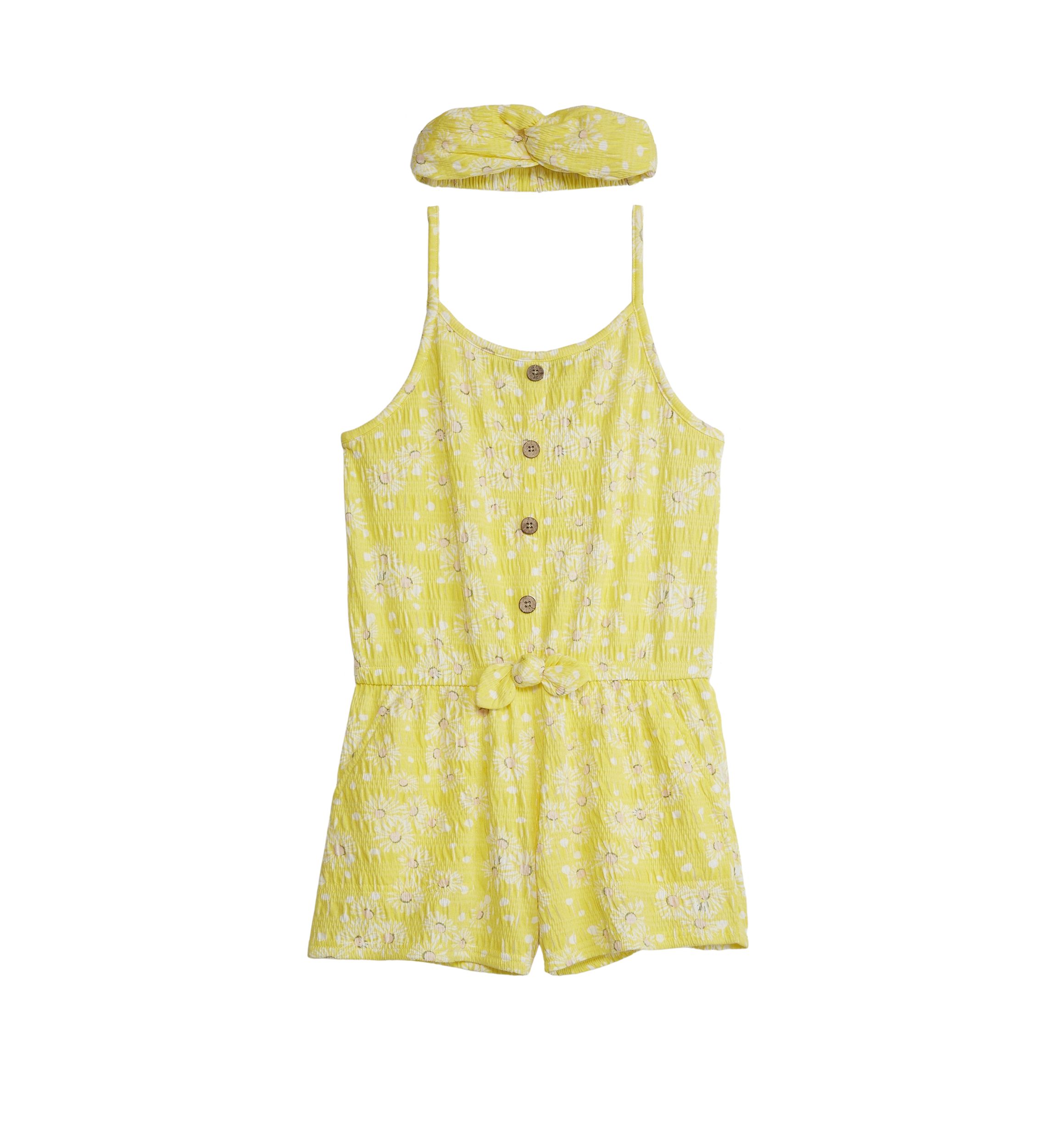 Girls 7-16 Knit Utility Romper 