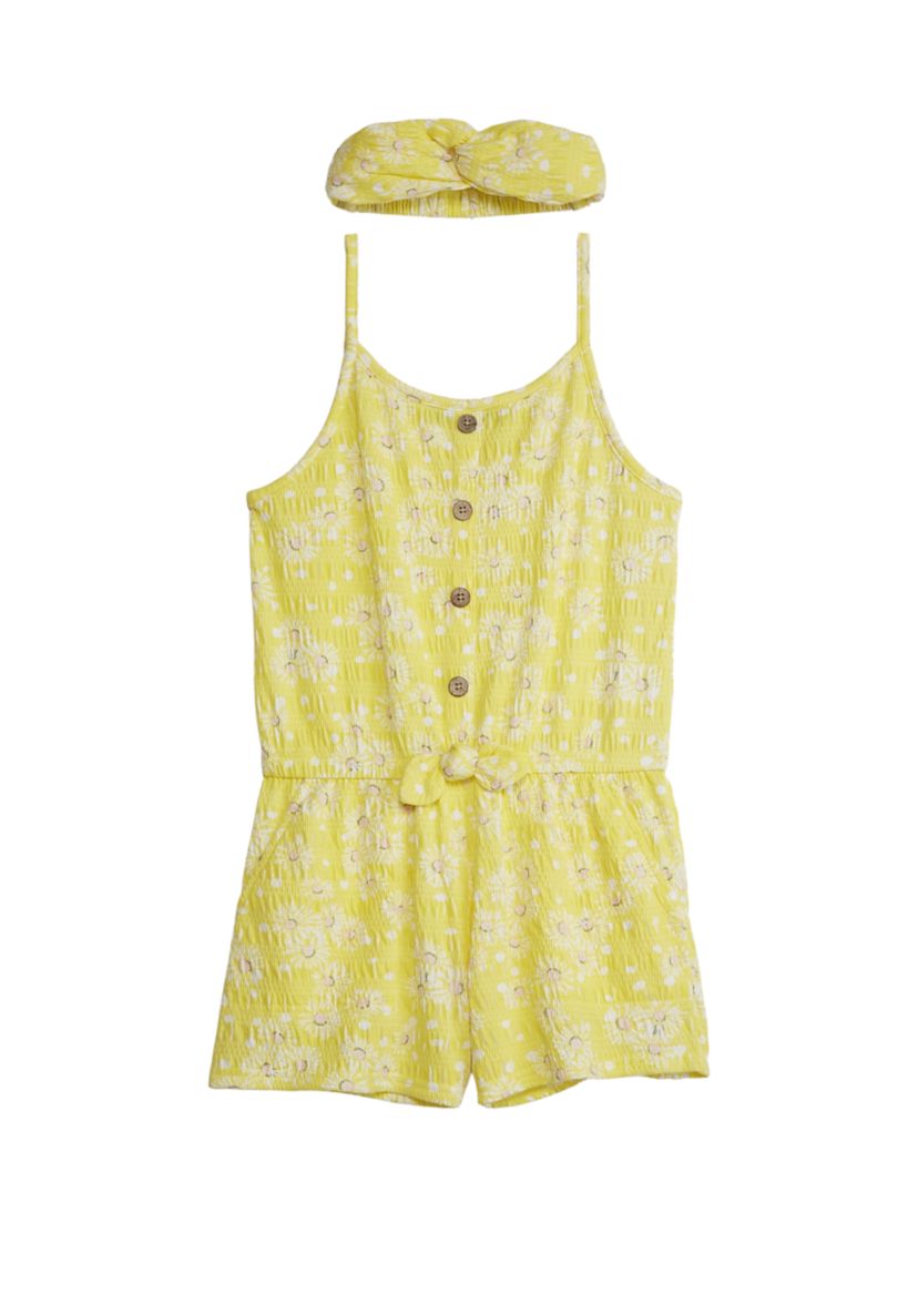 Girls 7-16 Knit Utility Romper 