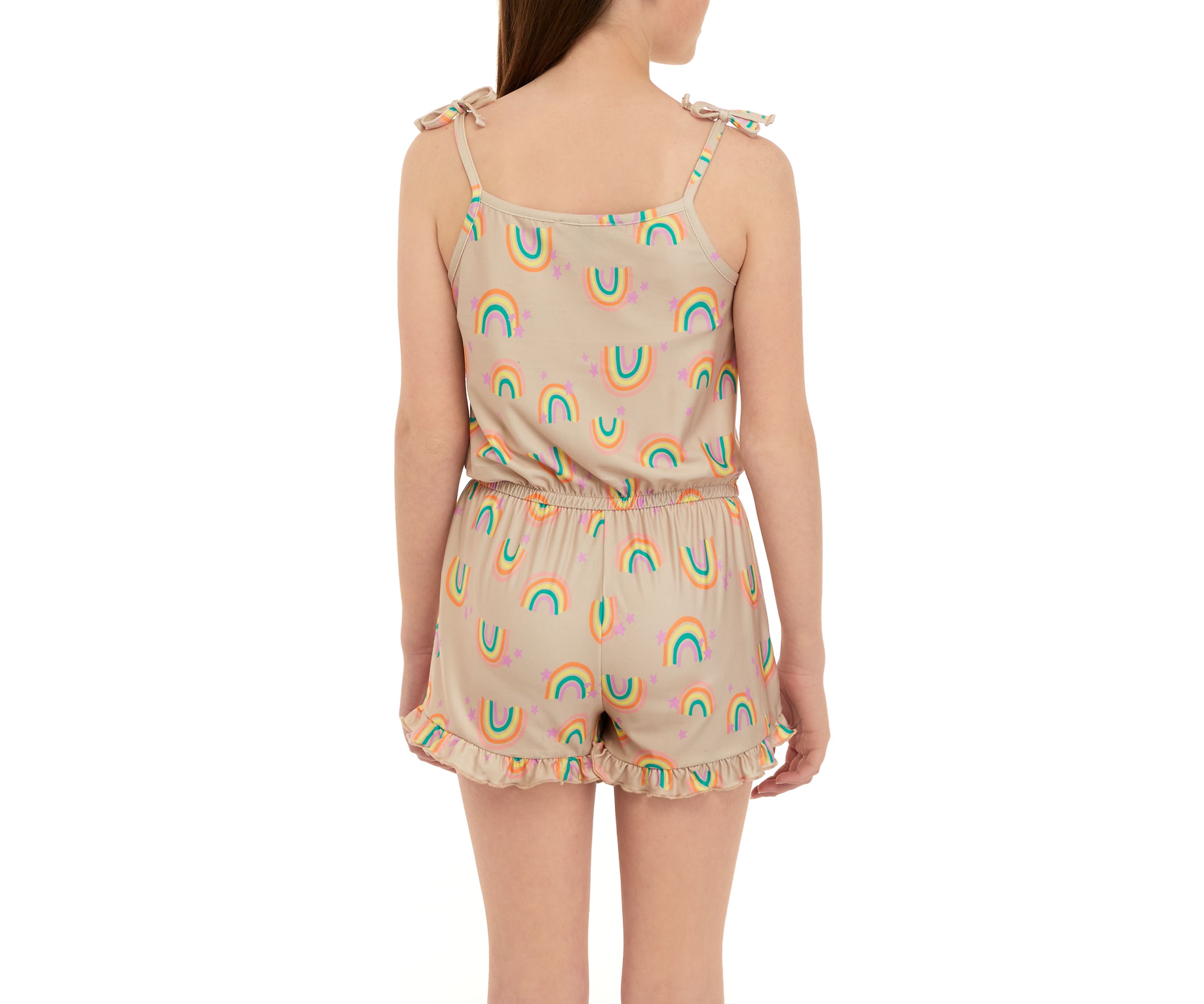 Girls 7-16 Button Front Romper