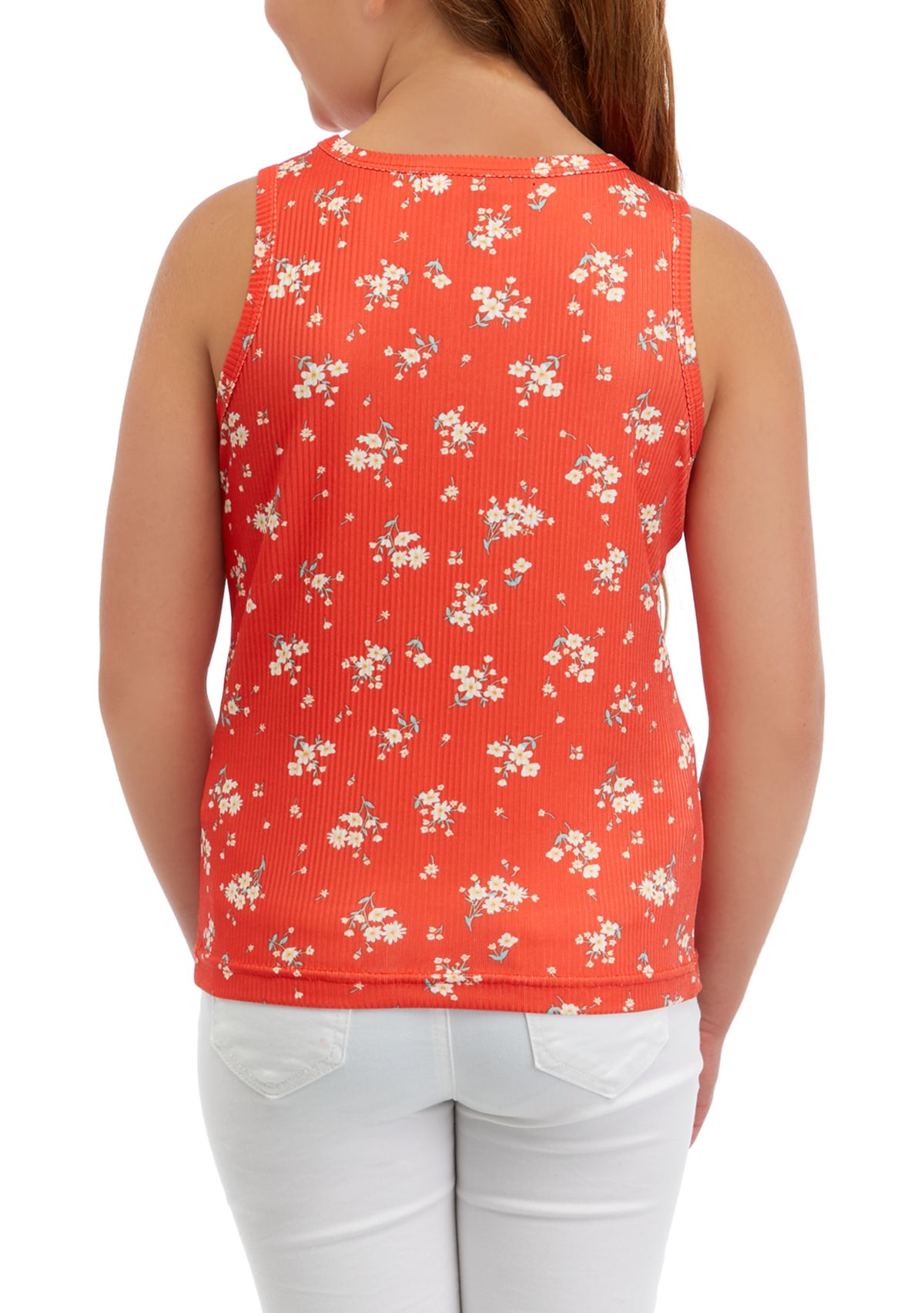 Girls 7-16 Yummy Ribbed Printed Tank Top
