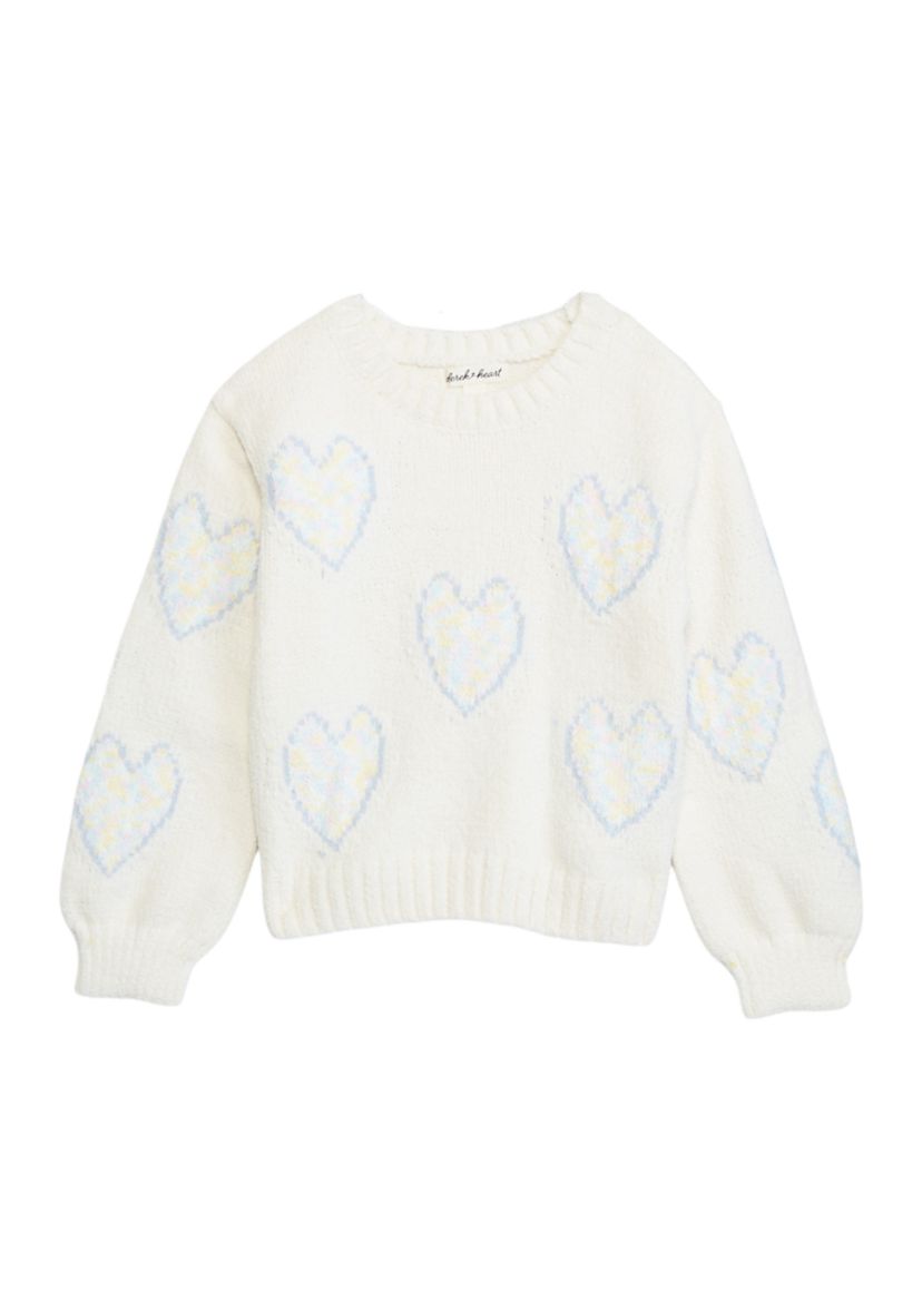 Girls 4-6x Balloon Sleeve Chenille Sweater 