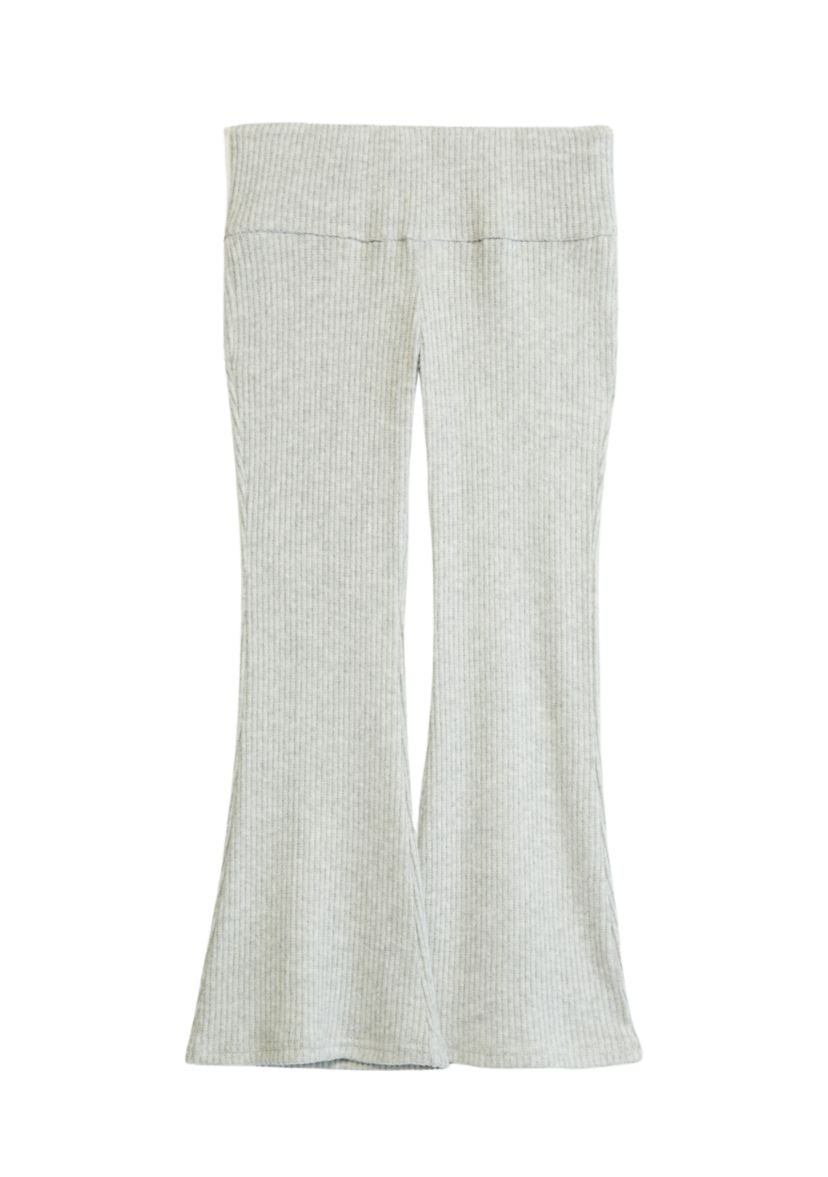 Girls 4-6x Pull On Ribbed Flare Pants