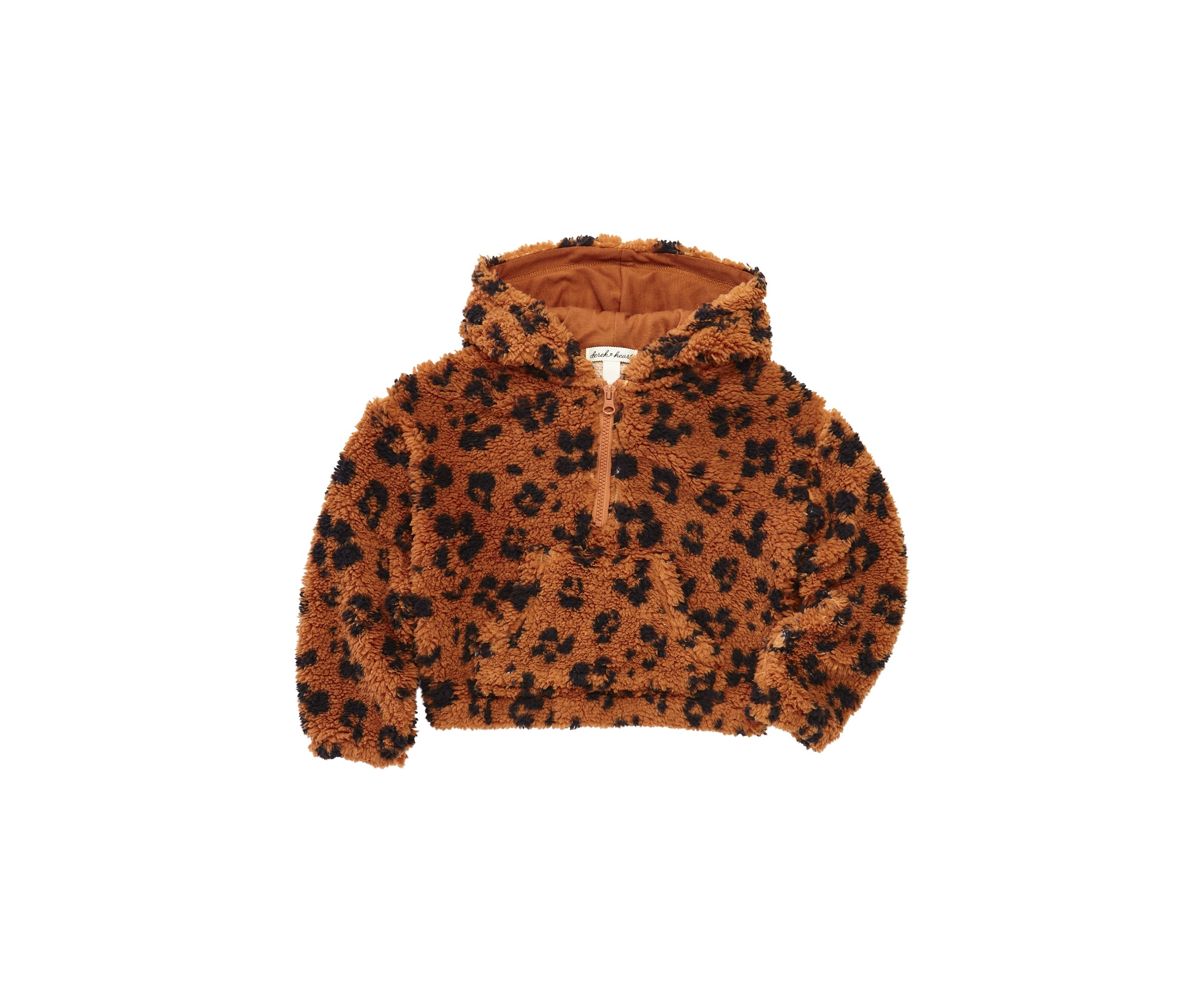Girls 4-6x Long Sleeve Faux Sherpa Jacket