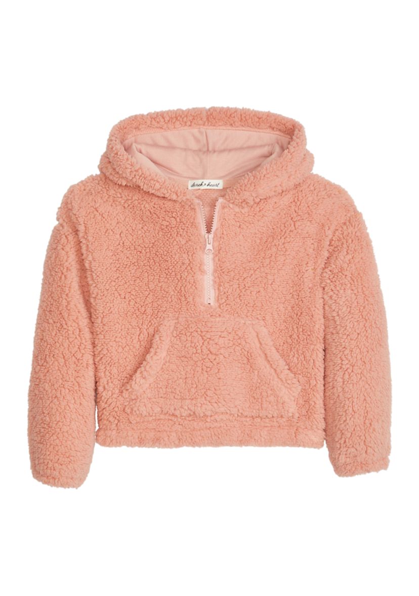 Girls 7-16 Faux Sherpa Hoodie