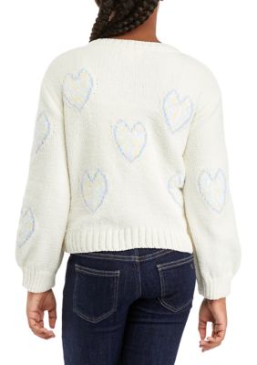 Derek Heart Girl Girls 7-16 Chenille Sweater