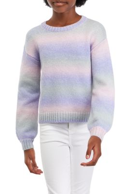 Derek Heart Girls' Short Sleeve Crewneck Knit  