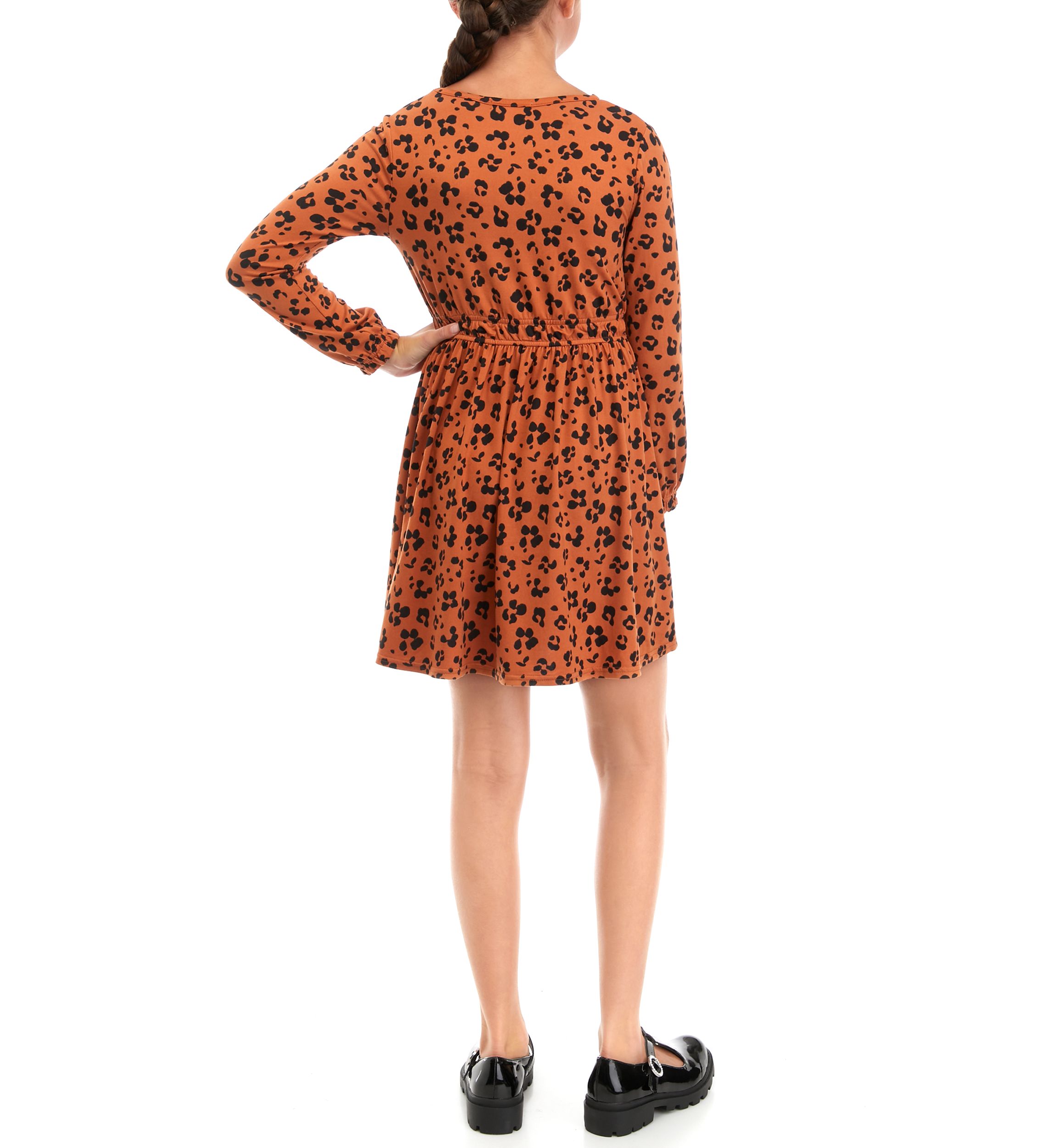 Girls 7-16 Printed Knit Skater Dress