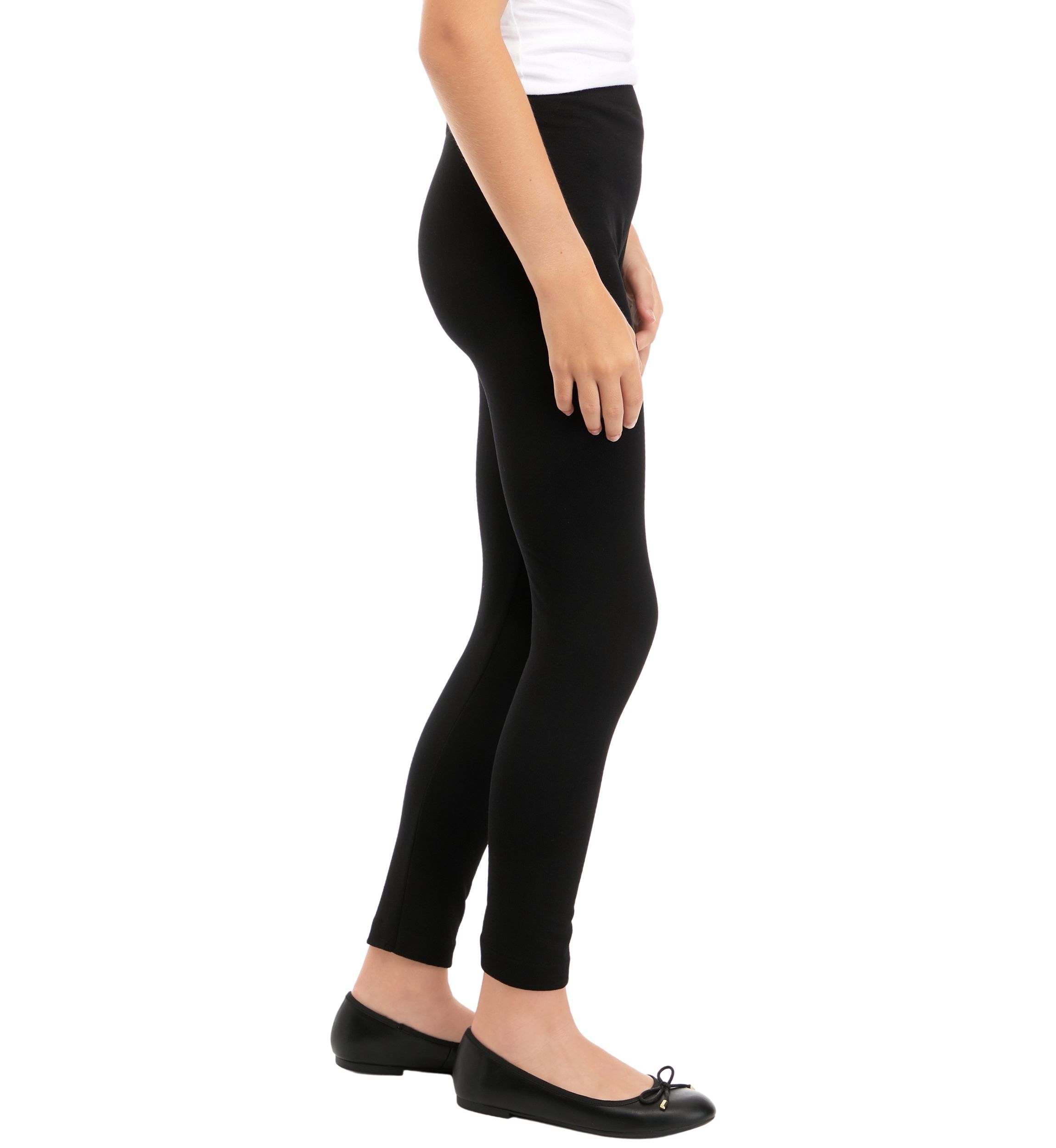 Girls 7-16 Pull On Solid Leggings