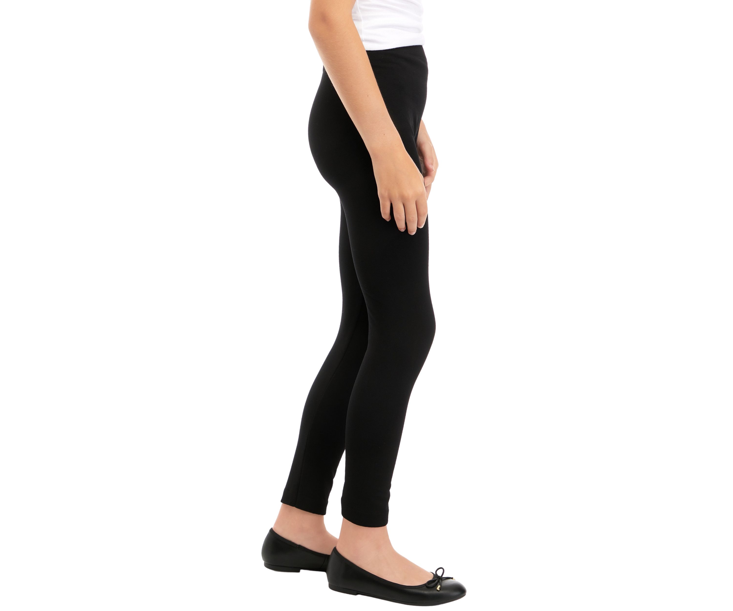 Girls 7-16 Pull On Solid Leggings